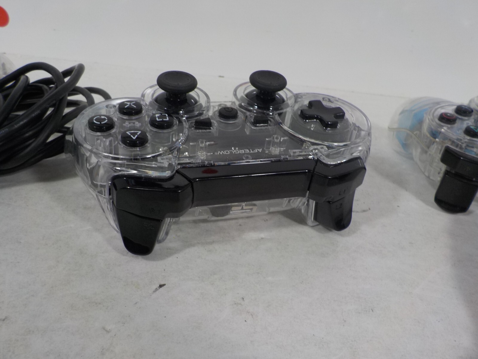 N A129 Afterglow Third Party Controller Lot of 3 (2 PS2 &1 Xbox 360)