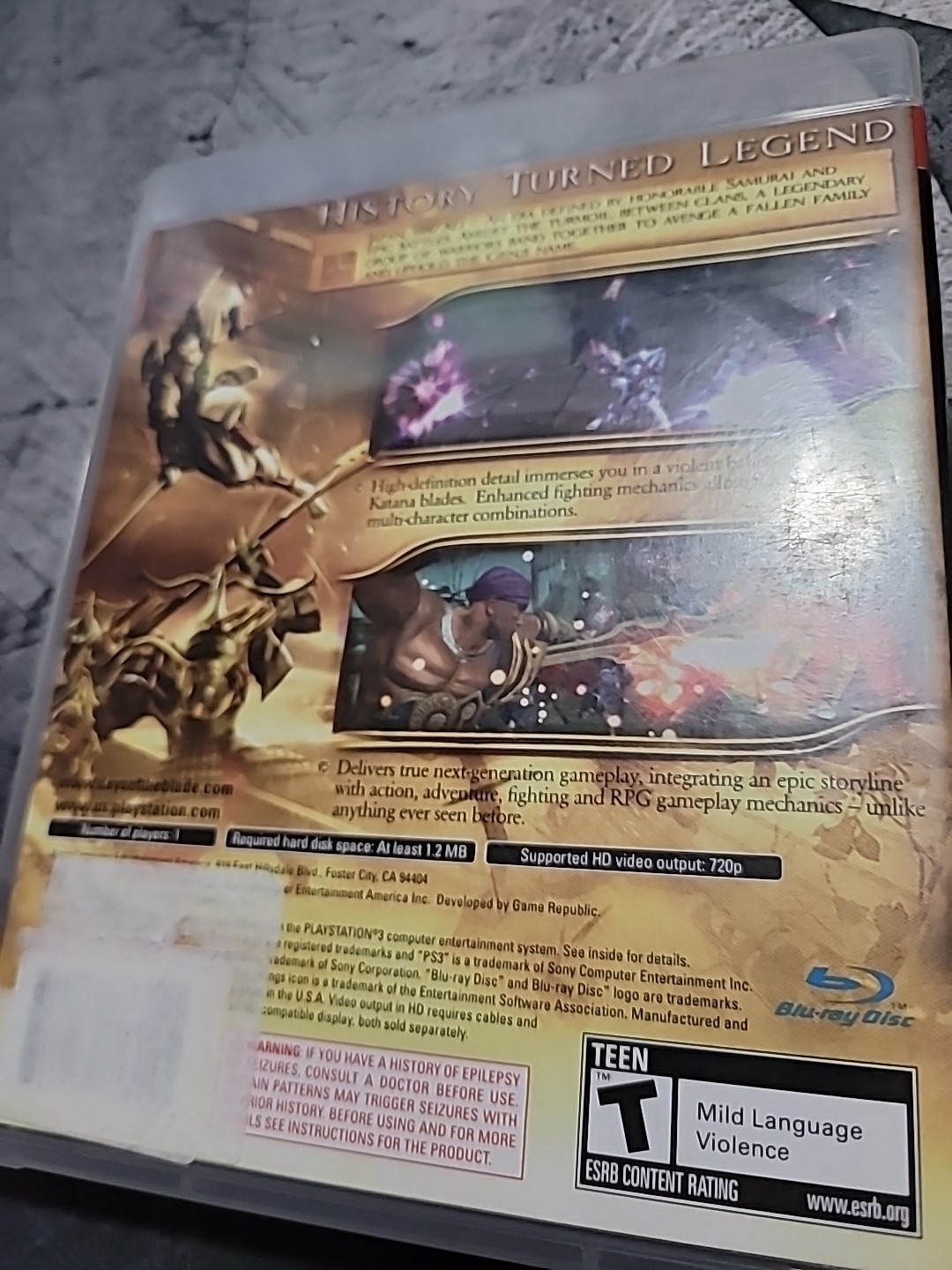 Genji: Days of the Blade (Playstation 3, PS3) Excellent CIB Complete