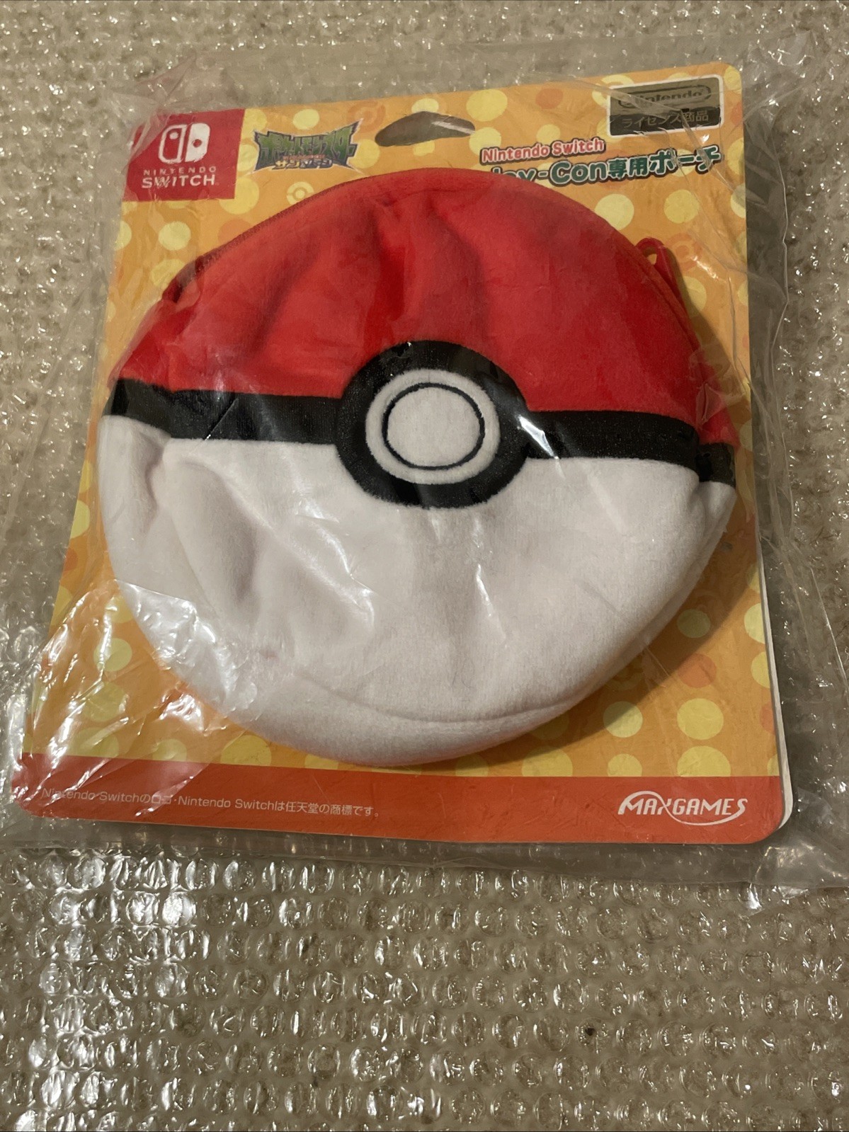 Official Nintendo Switch Pokeball Joy-Con Pouch Plush Case Japan Import New