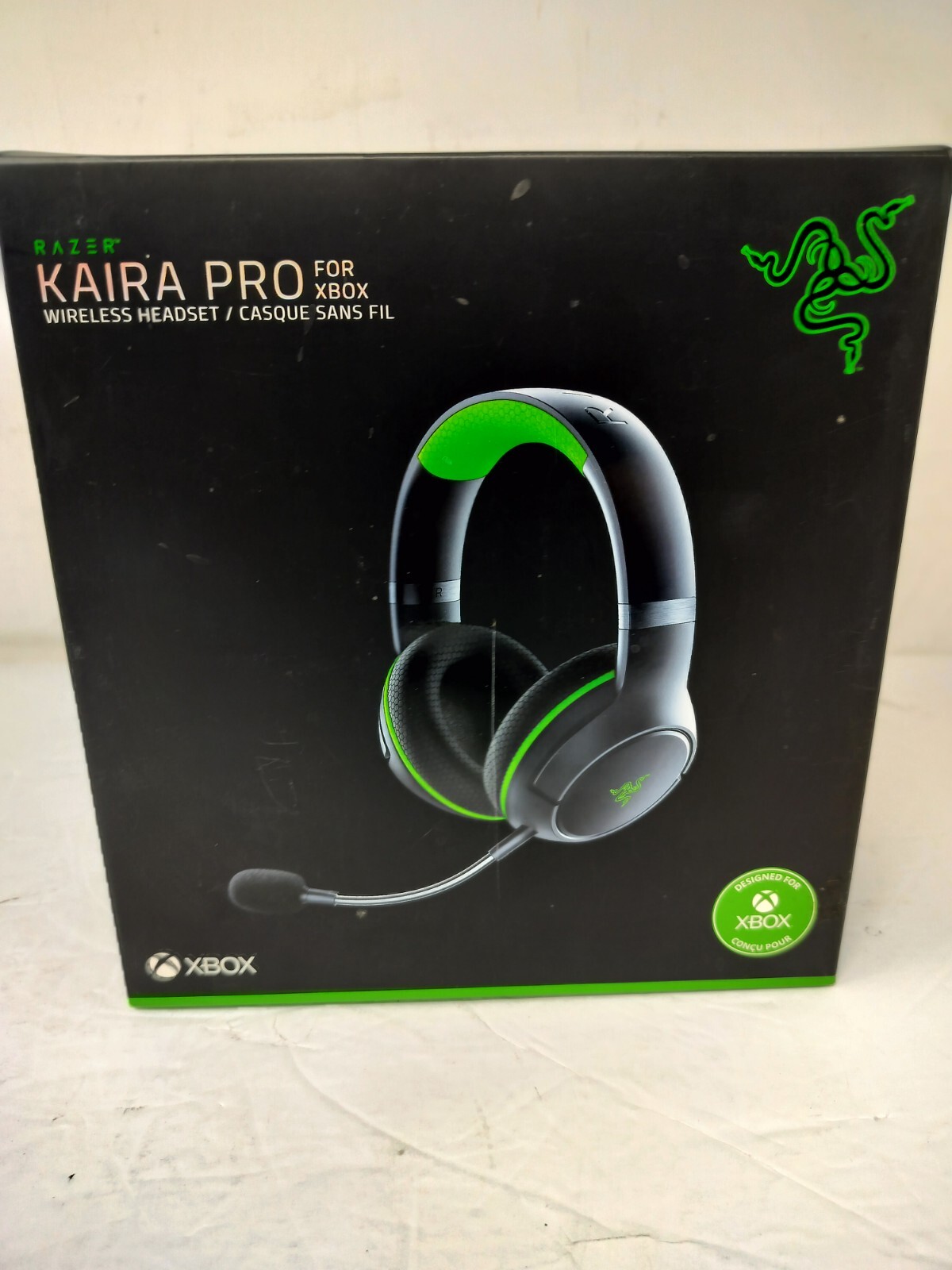 Razer Kaira Wireless Gaming Headset for Xbox Series X/S – Black/Green FOR PARTS