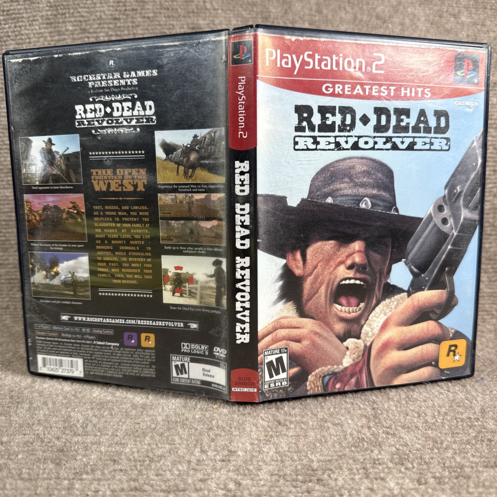 Red Dead Revolver PS2 PlayStation 2 Greatest Hits Manual Booklet CIB ADULT OWNED