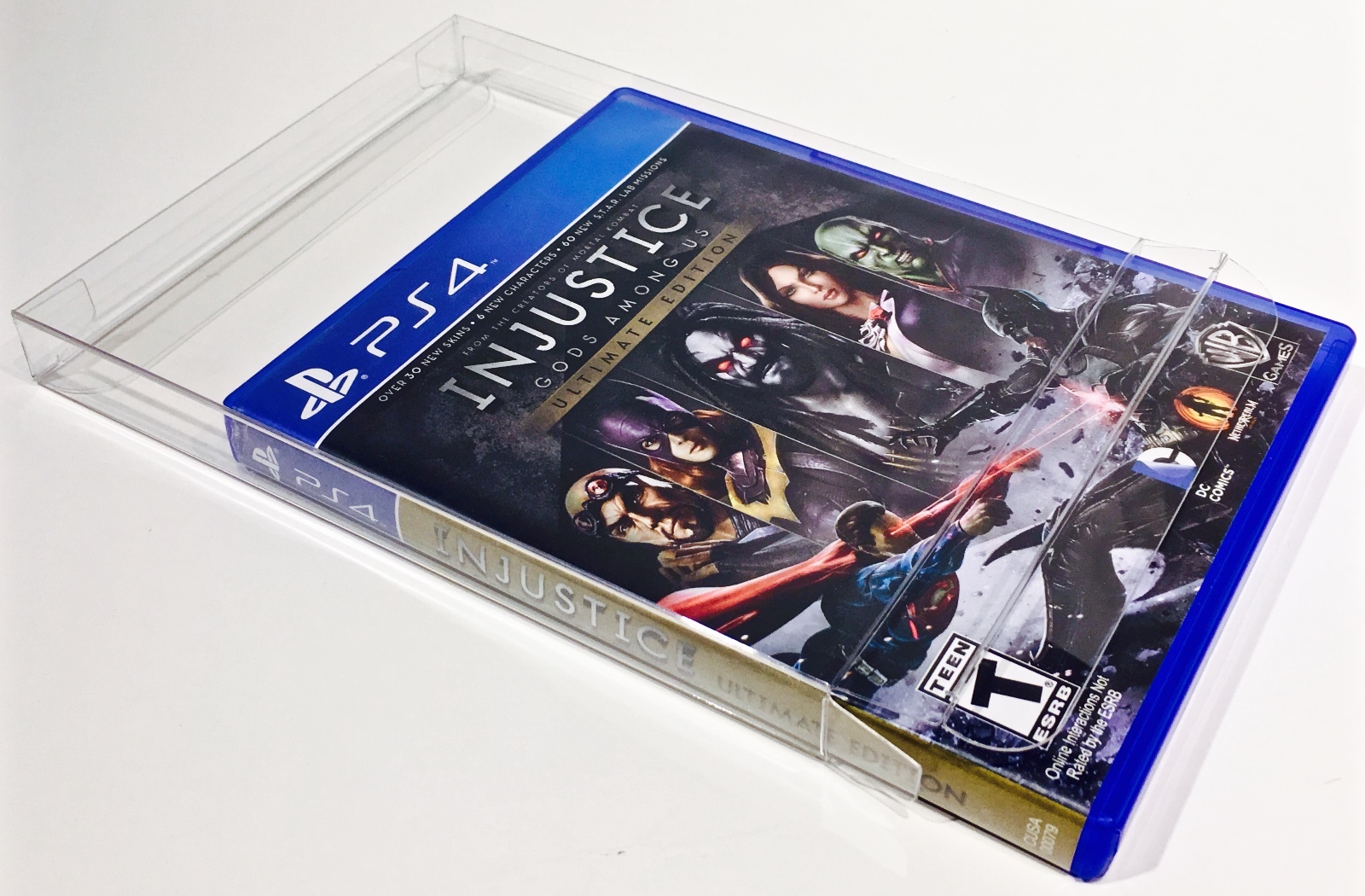 100 Box Protectors For PS3 PS4 Video Games Clear Sleeves Cases Playstation 3 4