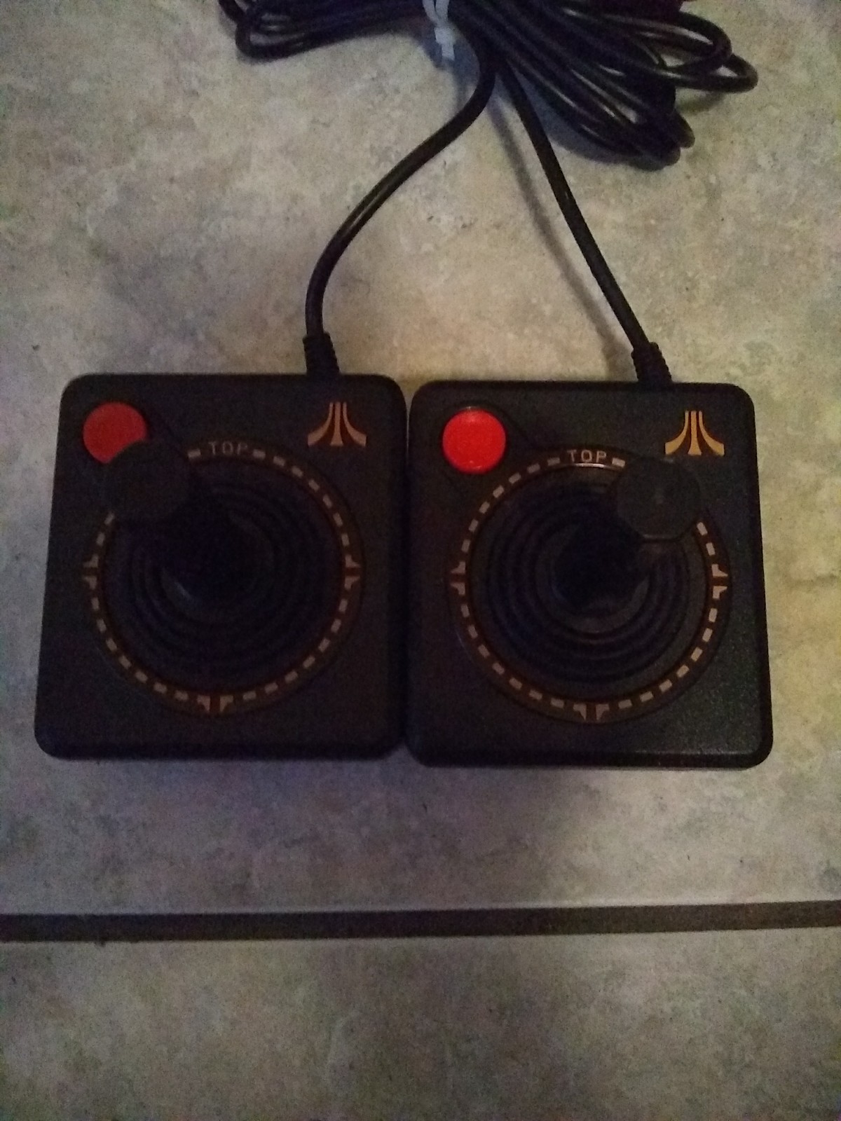 OEM Official Atari 2600 HEAVY SIXER Joystick Controller Lot Of 2 Work Perfectly