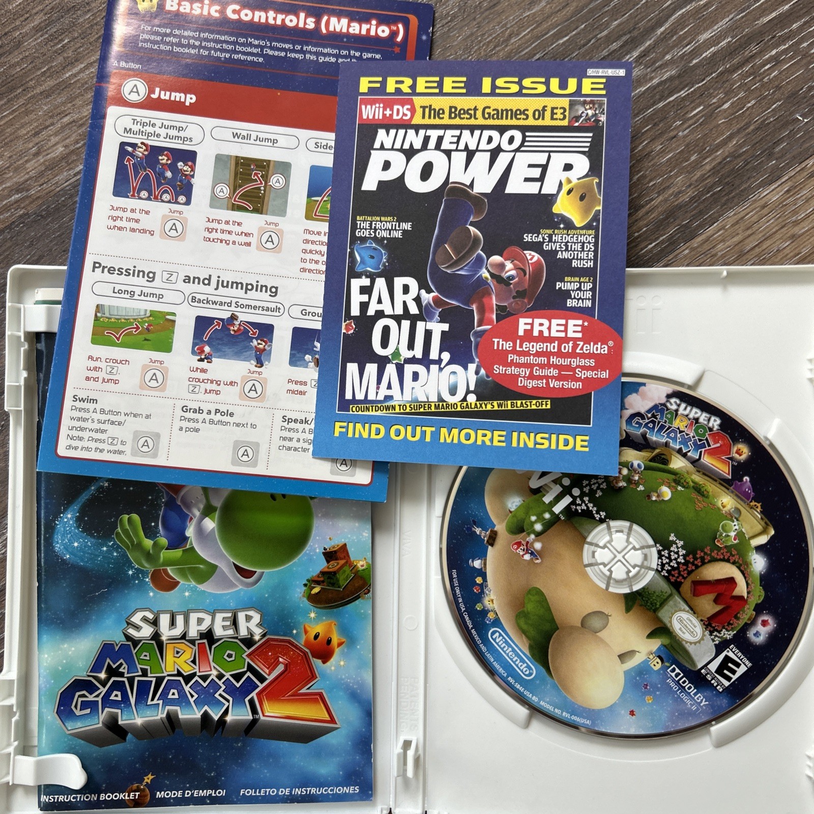 Super Mario Galaxy 1+2 Nintendo Wii Complete CIB Tested