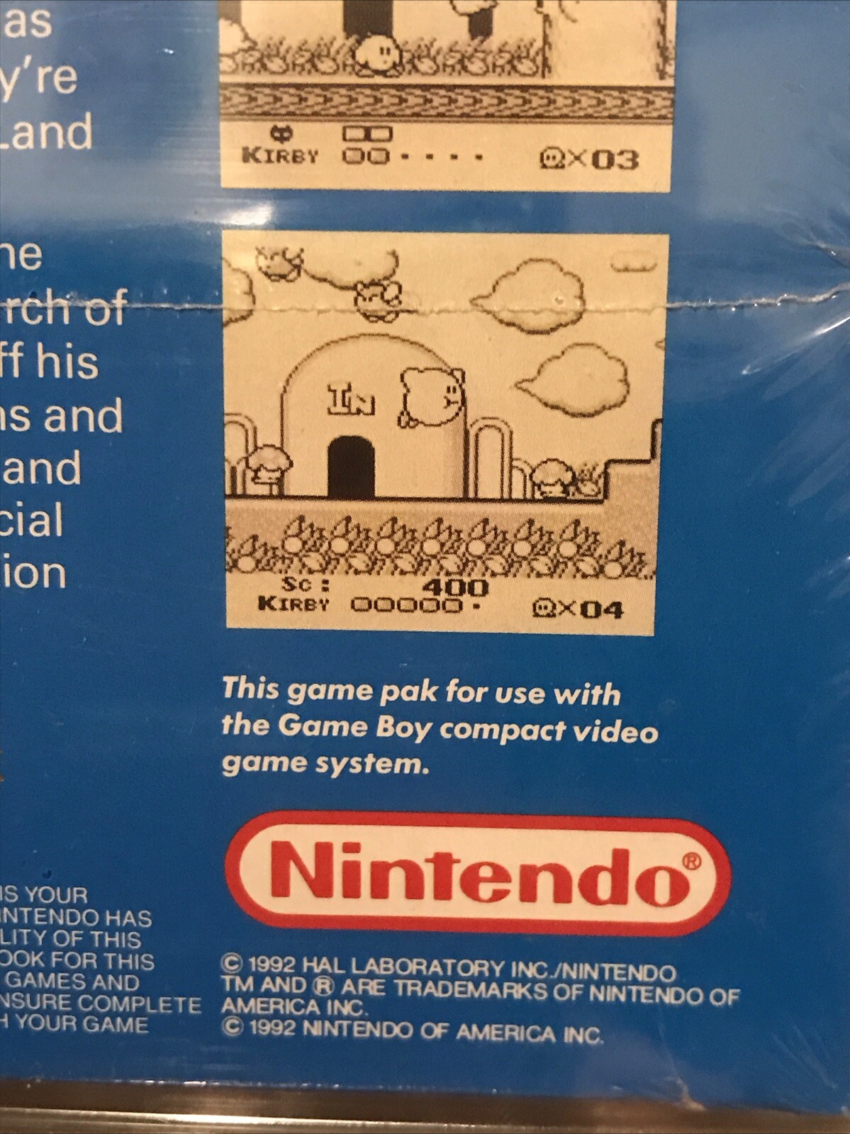 Kirby’s Dream Land (Nintendo Game Boy, 1992) Sealed New Wata 8.0 A