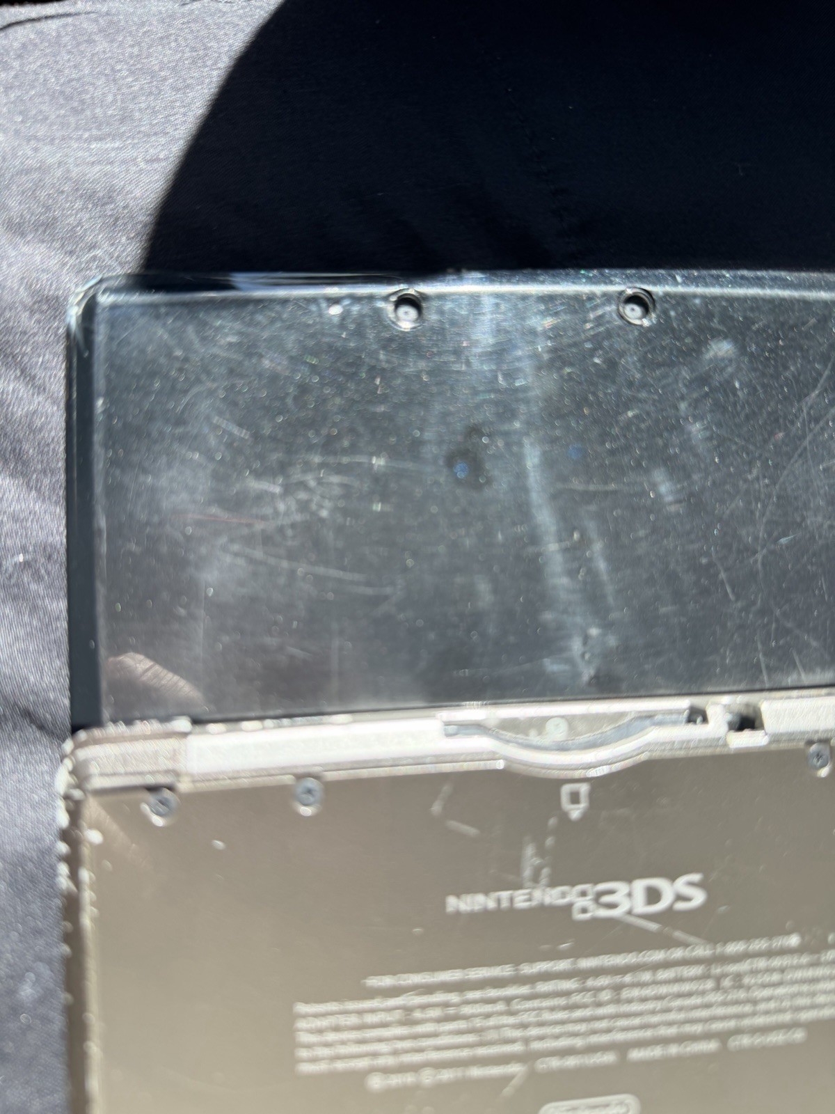 Nintendo 3DS Cosmo Black Handheld Console System CTR-001 CART READER NOT WORKING
