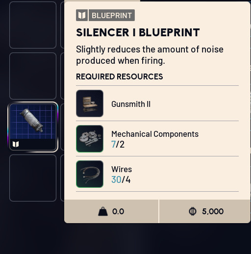 ARC RAIDERS SILENCER I BLUEPRINT DIGITAL DELIVERY IN GAME ONLY USA SELLER