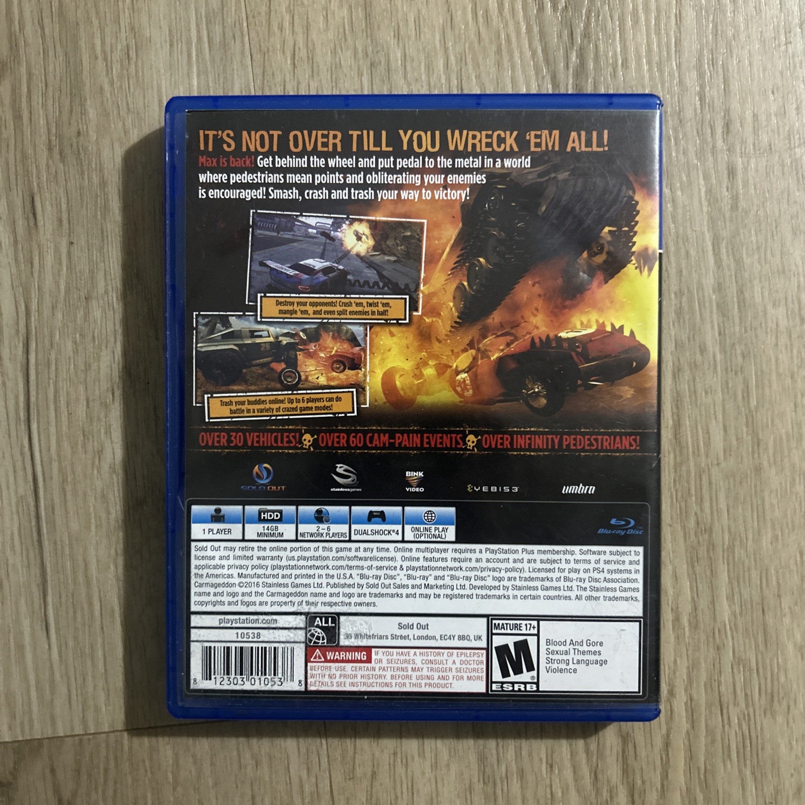 Carmageddon: Max Damage (Sony PlayStation 4, 2016)