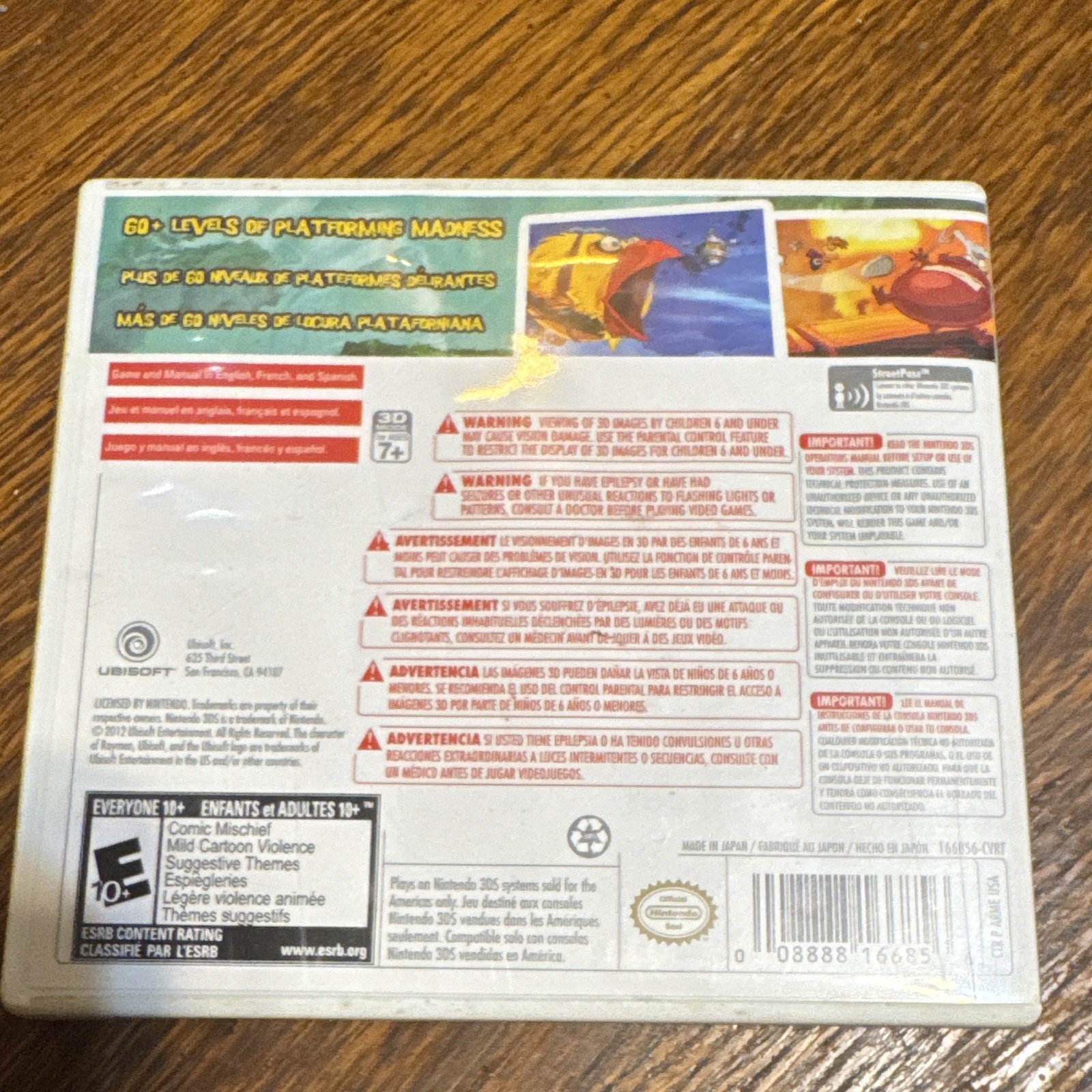 Ubisoft Rayman Origins (Nintendo 3DS) E10+ NTSC-U/C Platformer Game