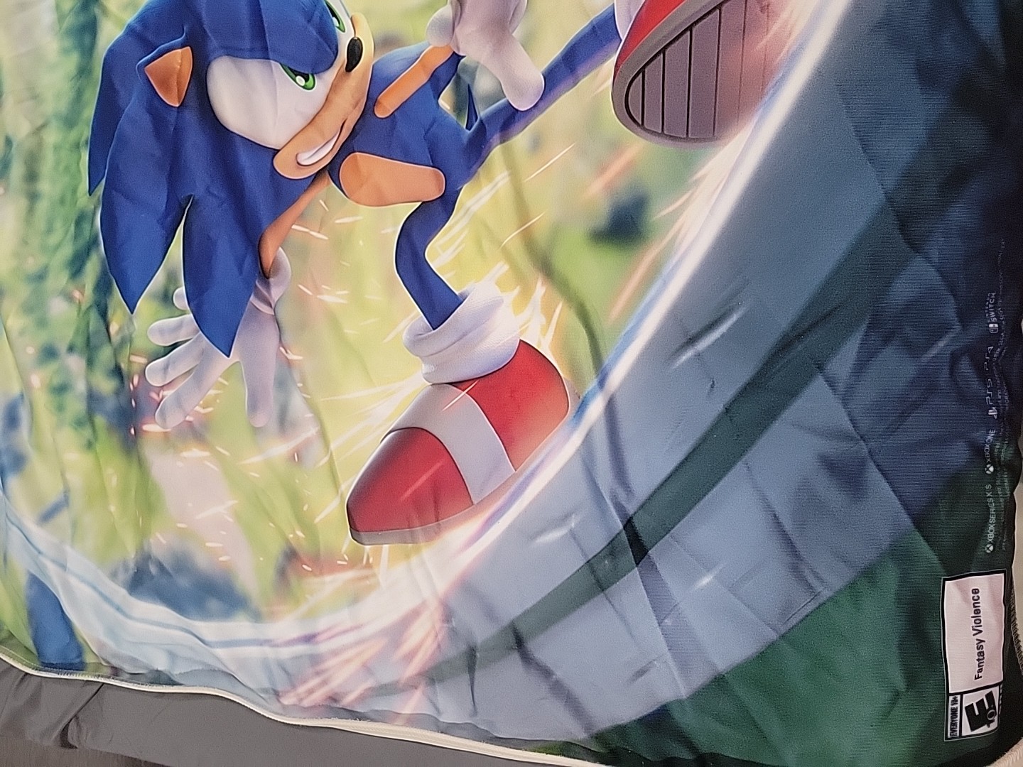 Sonic Frontiers Display Promo Banner Rare Toy Figure Doll Sega Stuffed