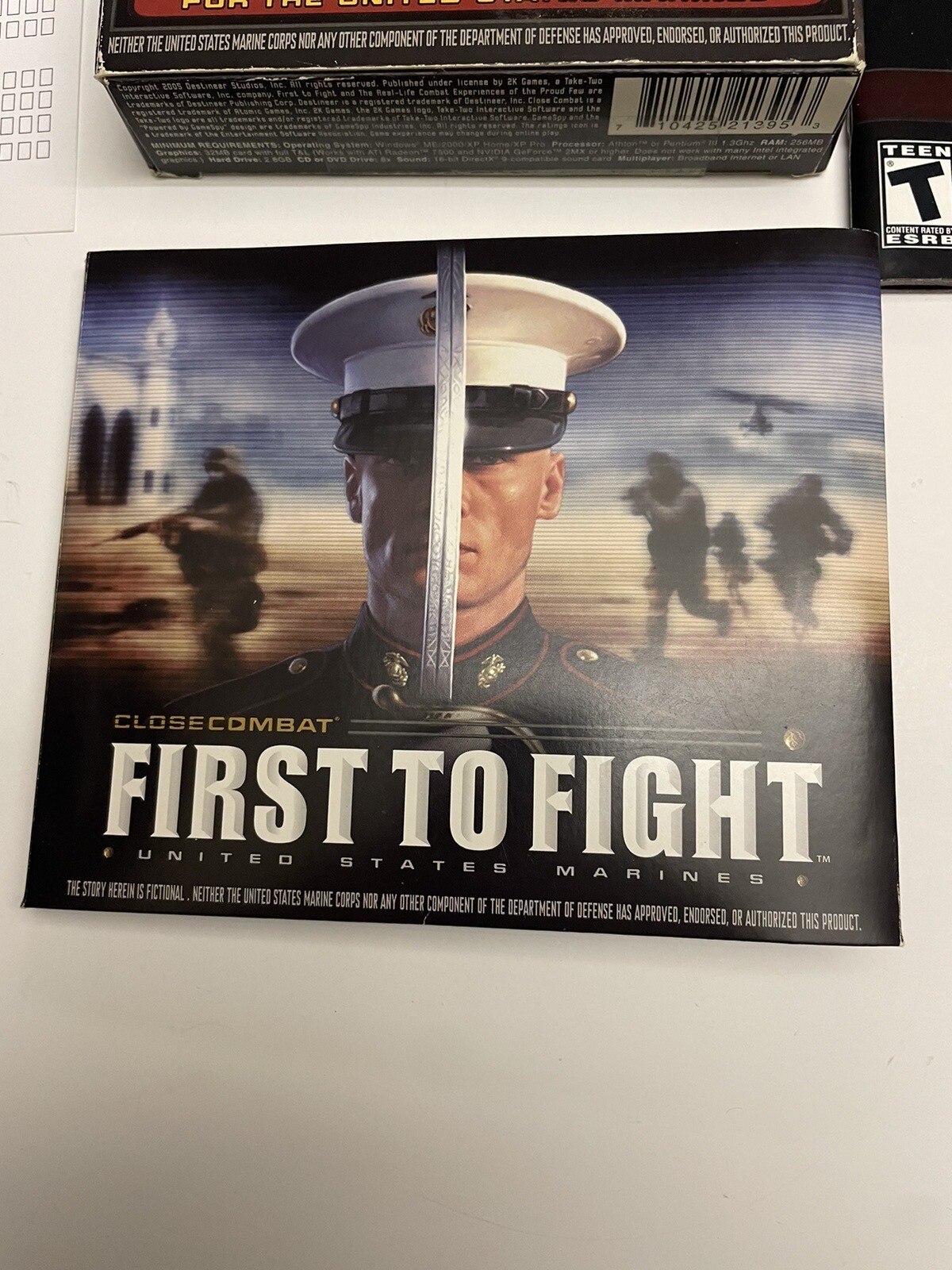 Close Combat FIRST TO FIGHT (PC, 2005) PC WINDOWS GAME Complete CD-ROM’s MARINES