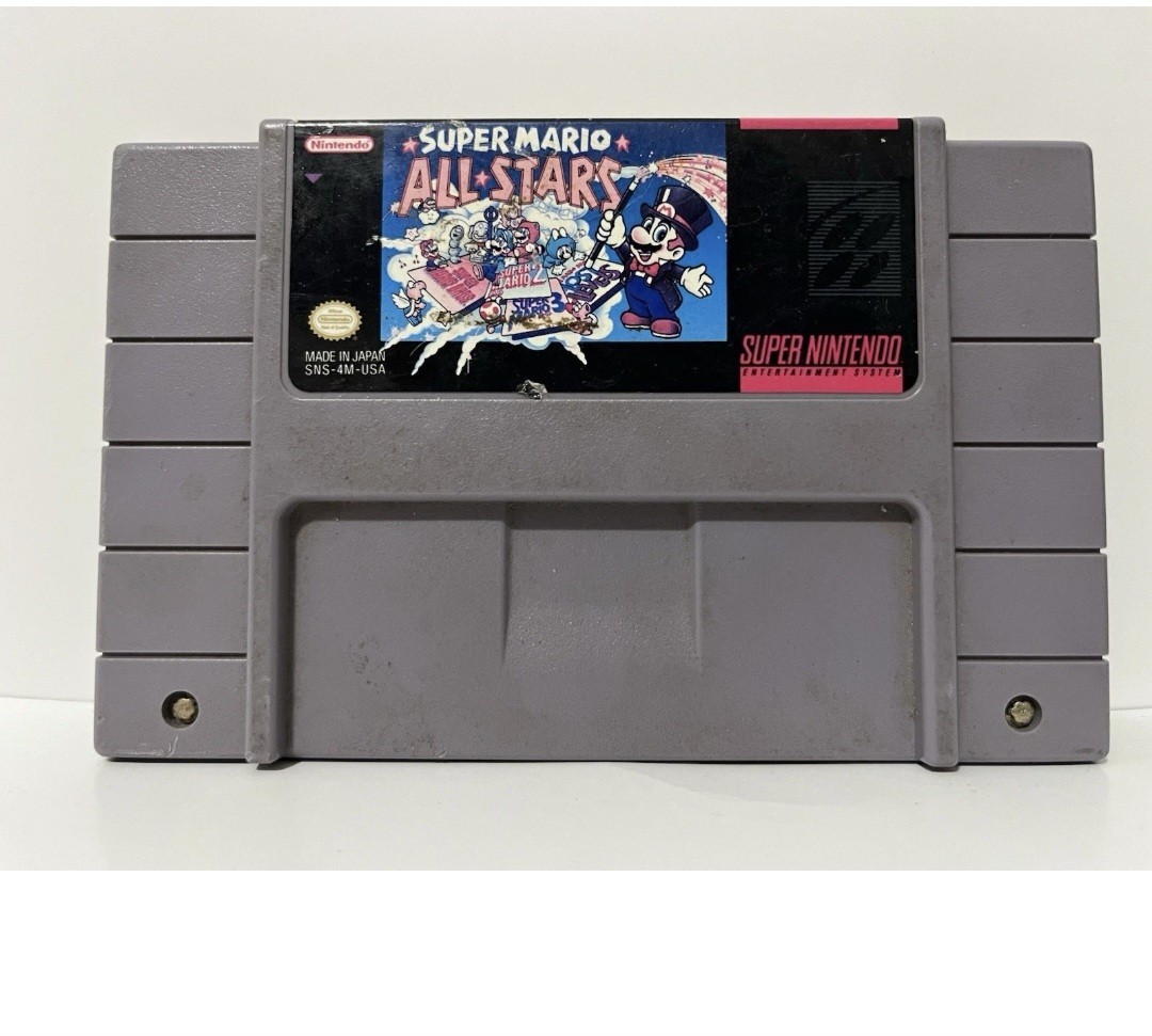 Super Mario All-Stars SNES Game Only NTSC-U/C Tested Authentic