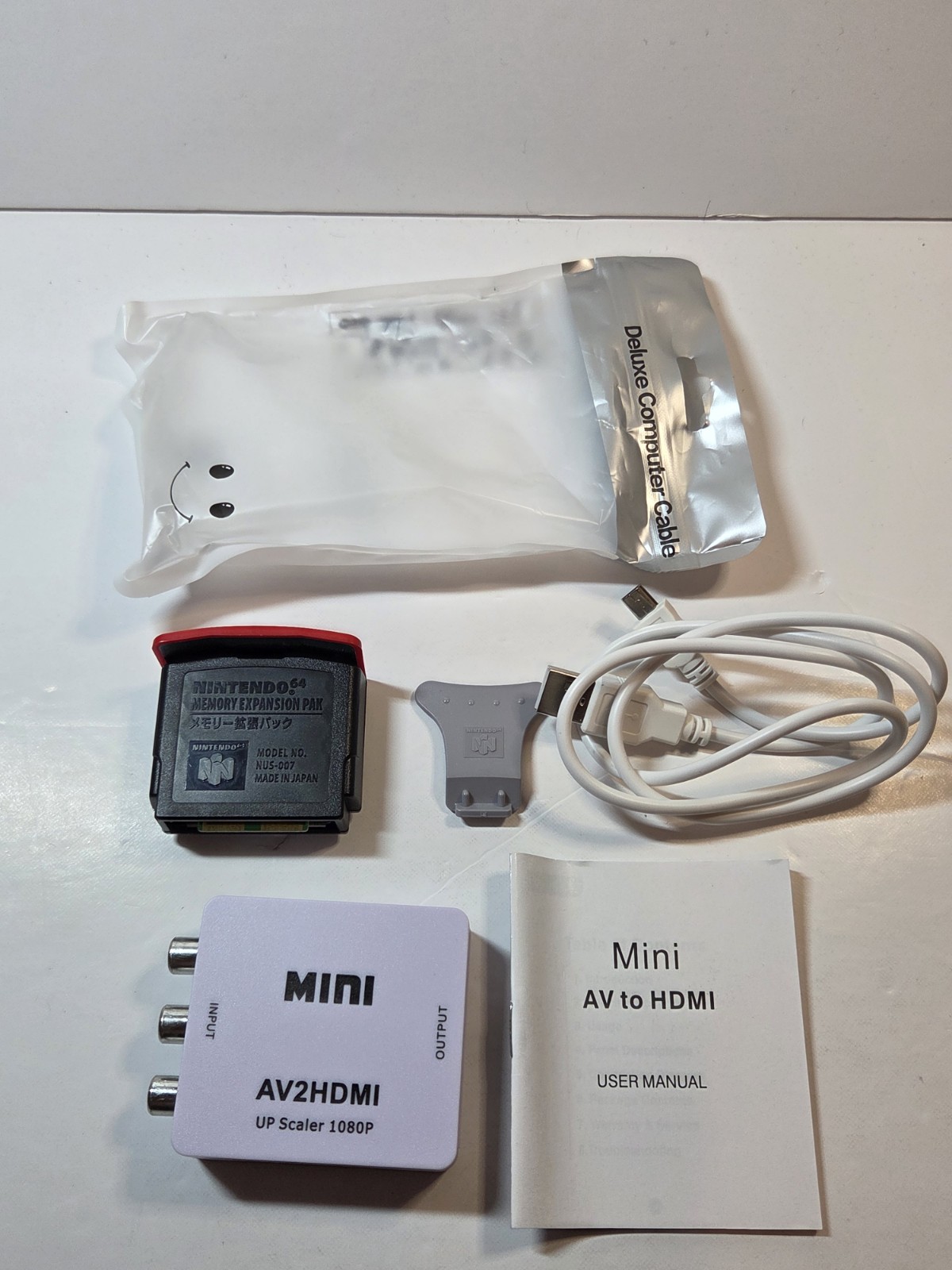 Nintendo 64 OEM Expansion Pak Pack + TOOL Official with Kit Hdmi