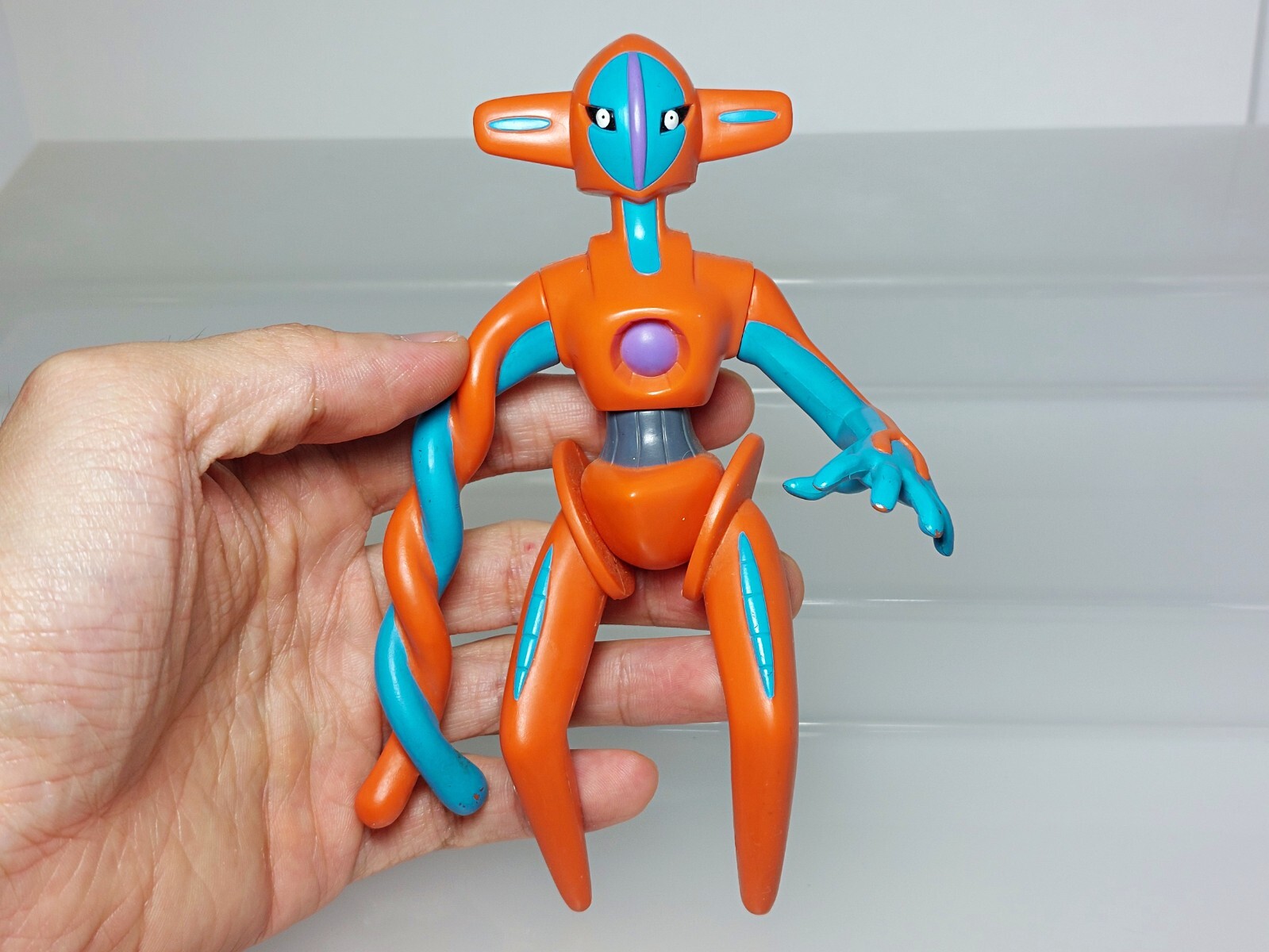 Deoxys Pokemon AG Figure Action Poseable Tomy 2004 Japan B07 5.5in