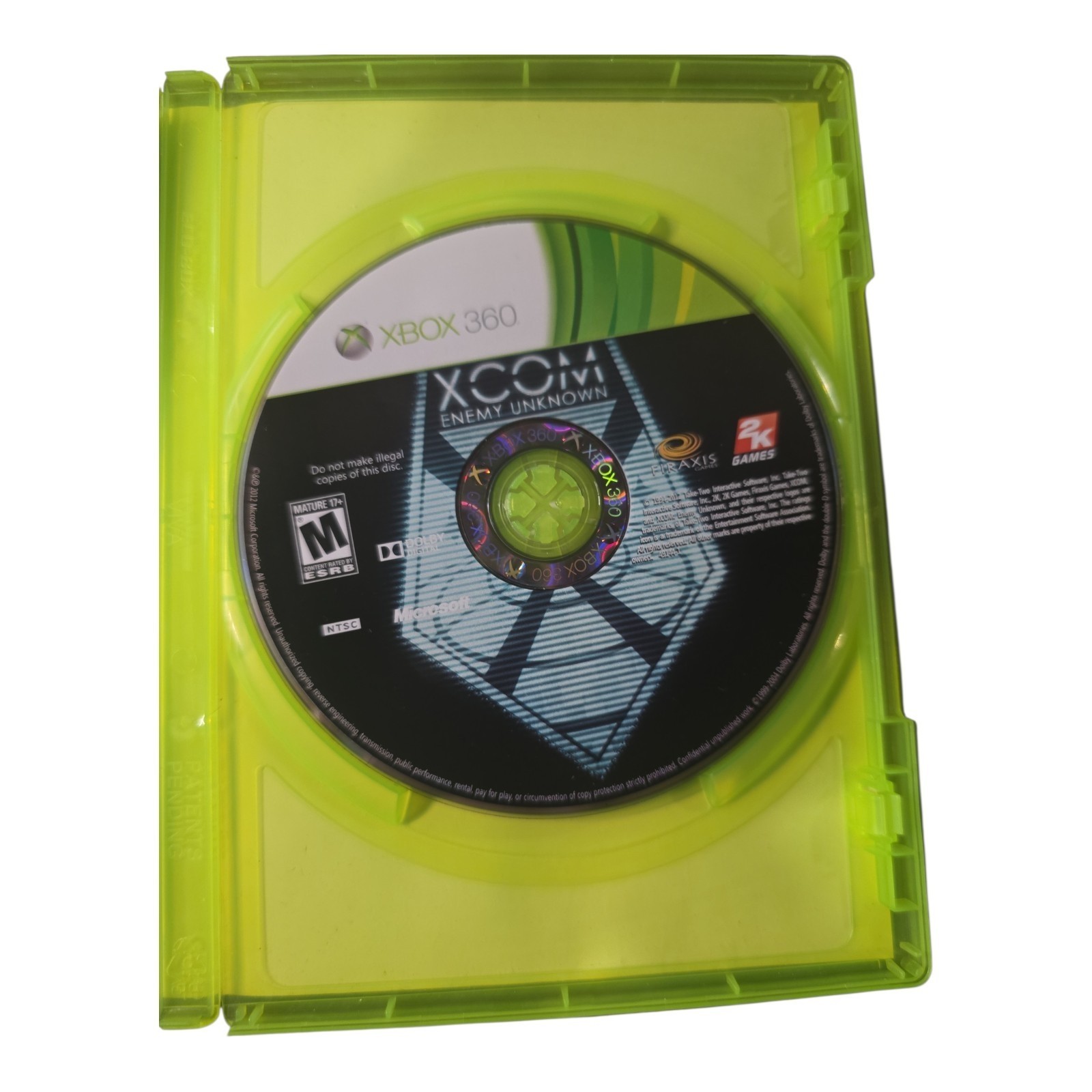 XCOM Enemy Unknown Xbox 360 Tested Working CIB Complete 2K Games