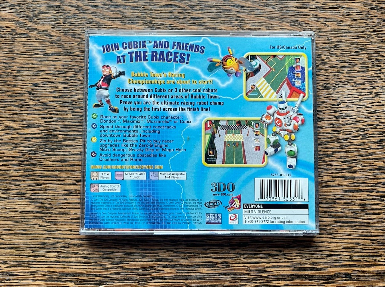 Cubix: Robots for Everyone — Race ‘N Robots (Sony PlayStation 1, 2001) PS1