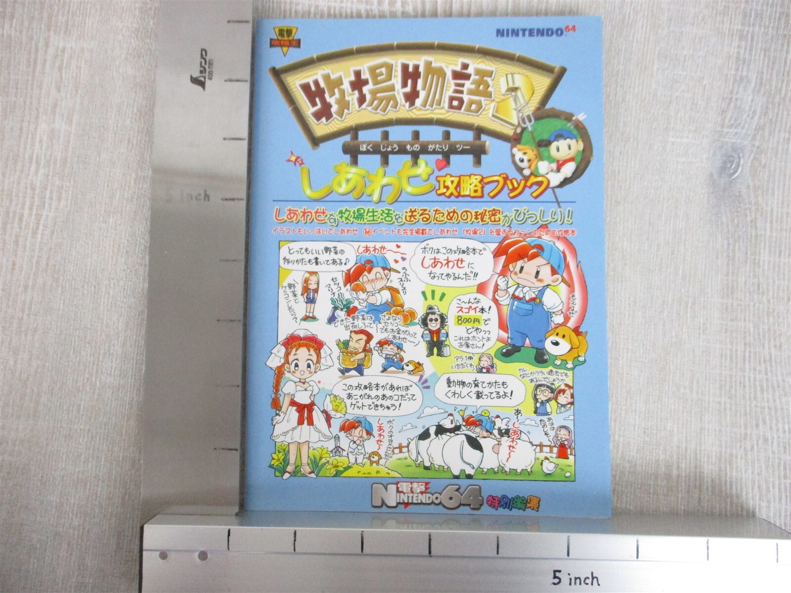 BOKUJOU MONOGATARI 2 Harvest Moon Guide Nintendo 64 Book 1999 Japan MW