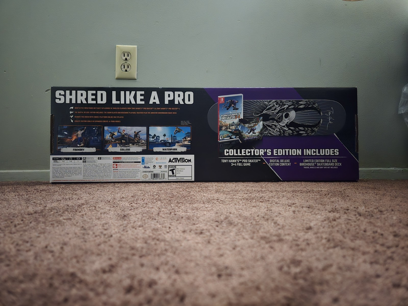 Tony Hawk Pro Skater 3+4 Collector’s Edition – Nintendo Switch No Shipping Box