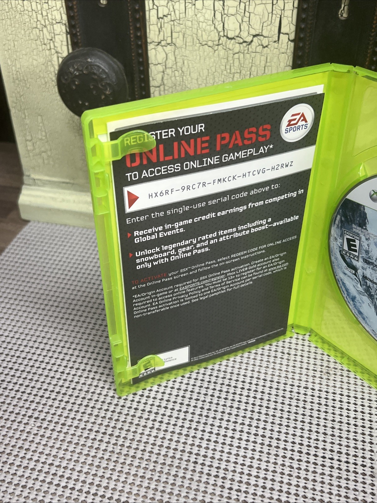 SSX Microsoft Xbox 360 No Manual, Tested AND WORKING