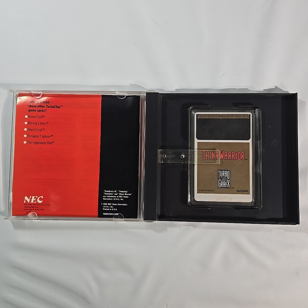 China Warrior (Turbo Grafx 16 tg16) Complete in Case Turbografx