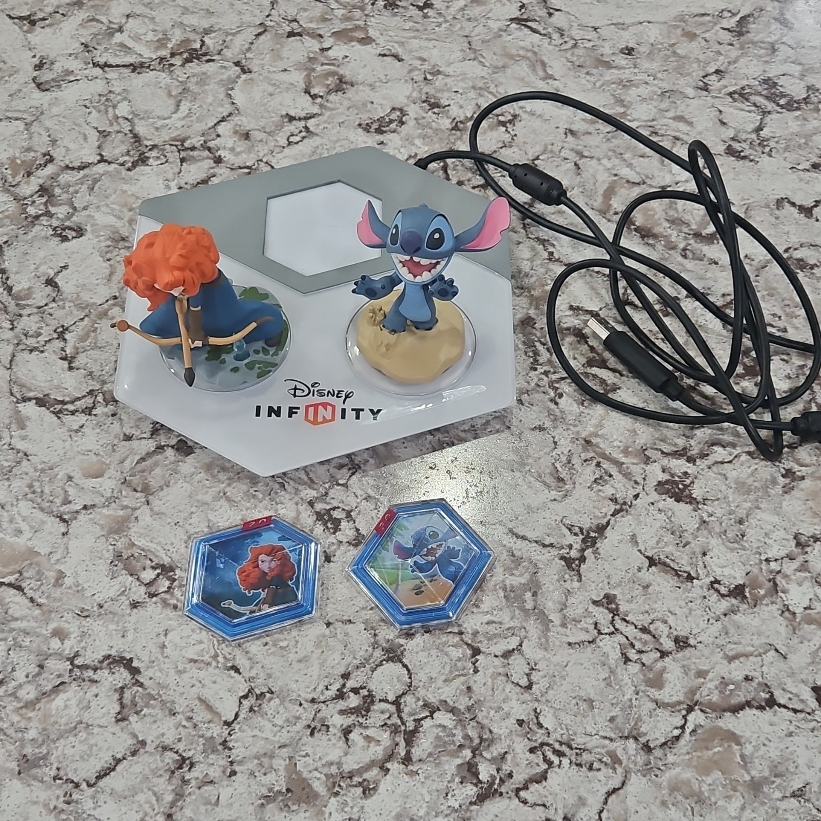Disney Infinity Merida & Stitch Character Figure Pack with Power Discs