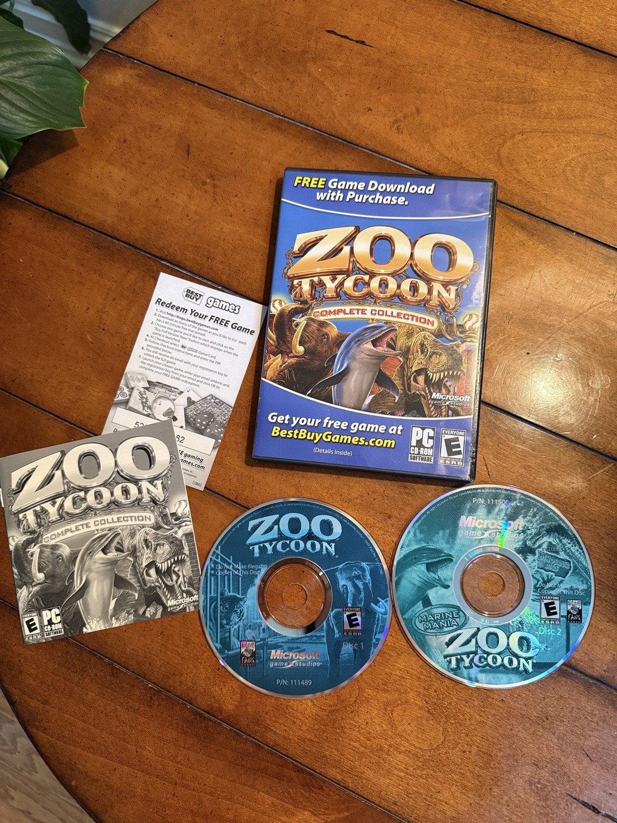 ZOO TYCOON Complete Collection (2 Discs) + Manual