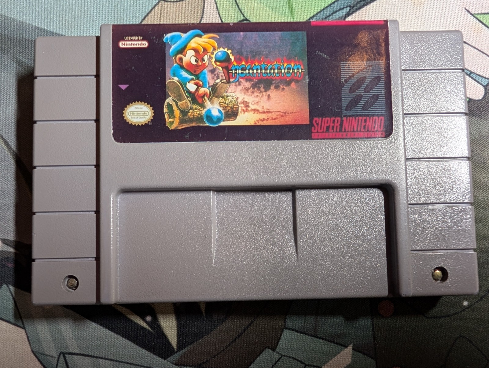 Authentic Incantation (Super Nintendo SNES) Cart Brazil Version + Hardshell Case
