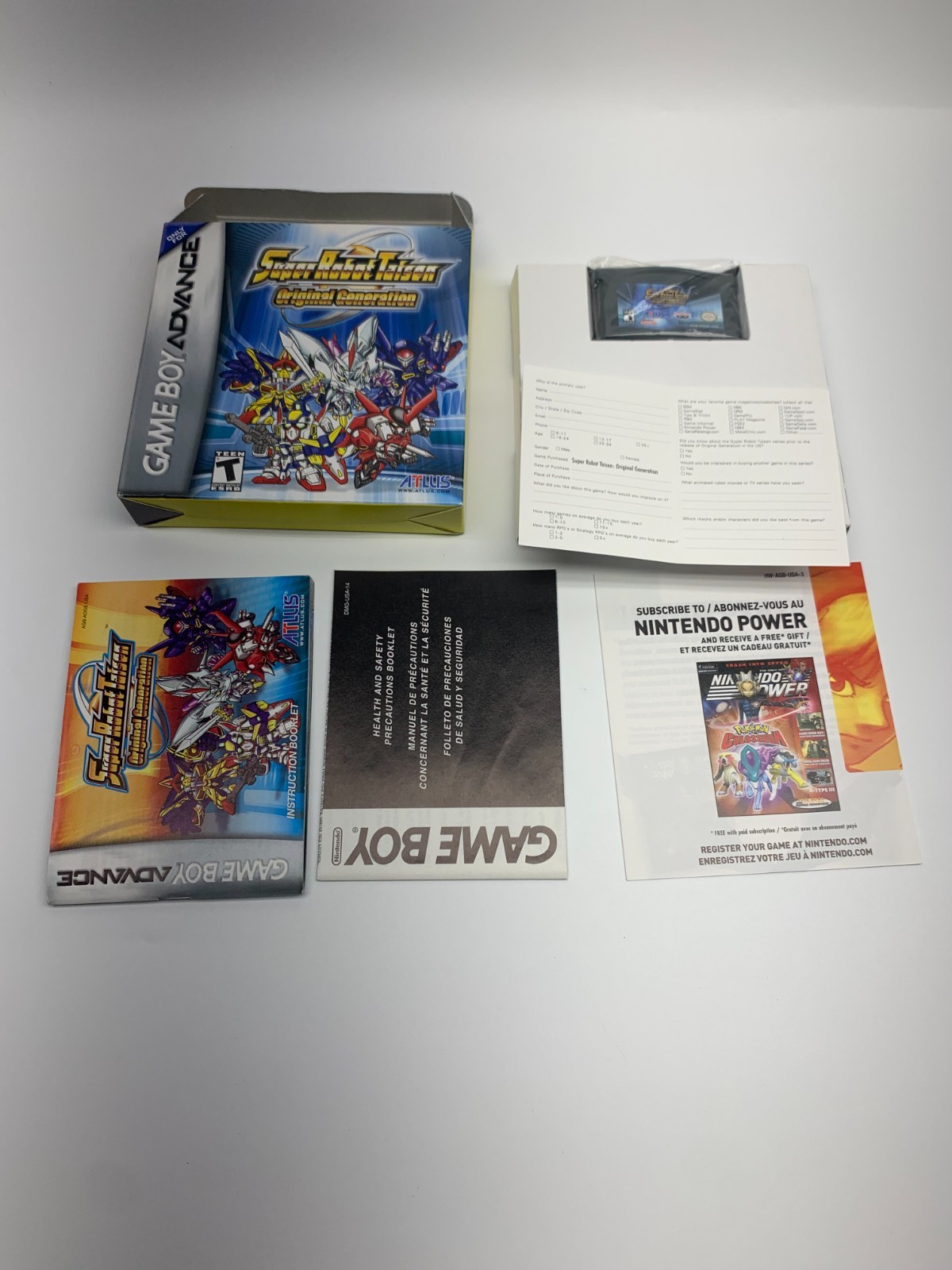 Super Robot Taisen: Original Generation CIB w/ Reg Card • Nintendo GBA