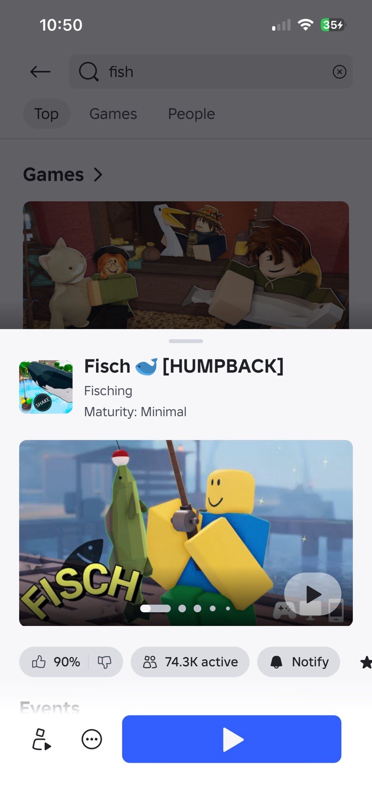 Roblox Fisch [HUMPBACK] Fishing Simulation Game, Multiplayer Online Play