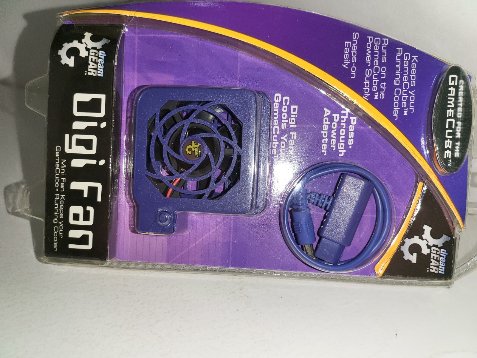 NEW Snap on External indigo/Purple Gamecube Console System Digi Cooling Fan