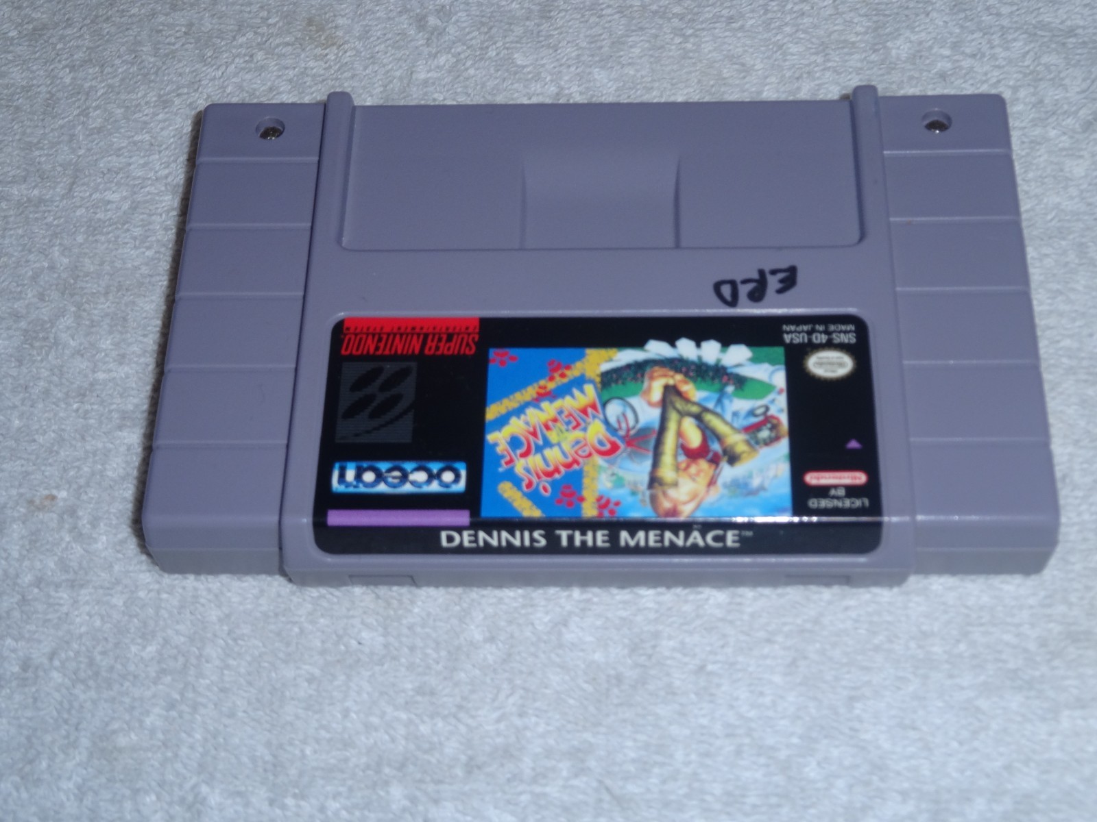 Dennis The Menace Super Nintendo Entertainment System 1993 SNES GAME! CARTRIDGE!