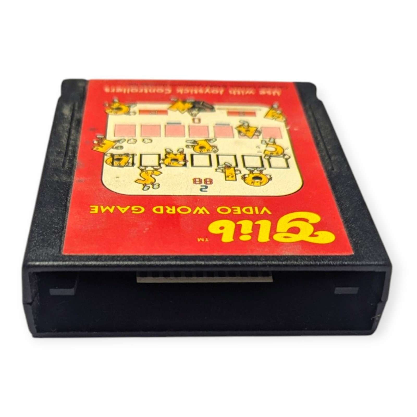 Glib Video Word Game Atari 2600 Cartridge Qualtronic Devices 1983 Vintage Retro