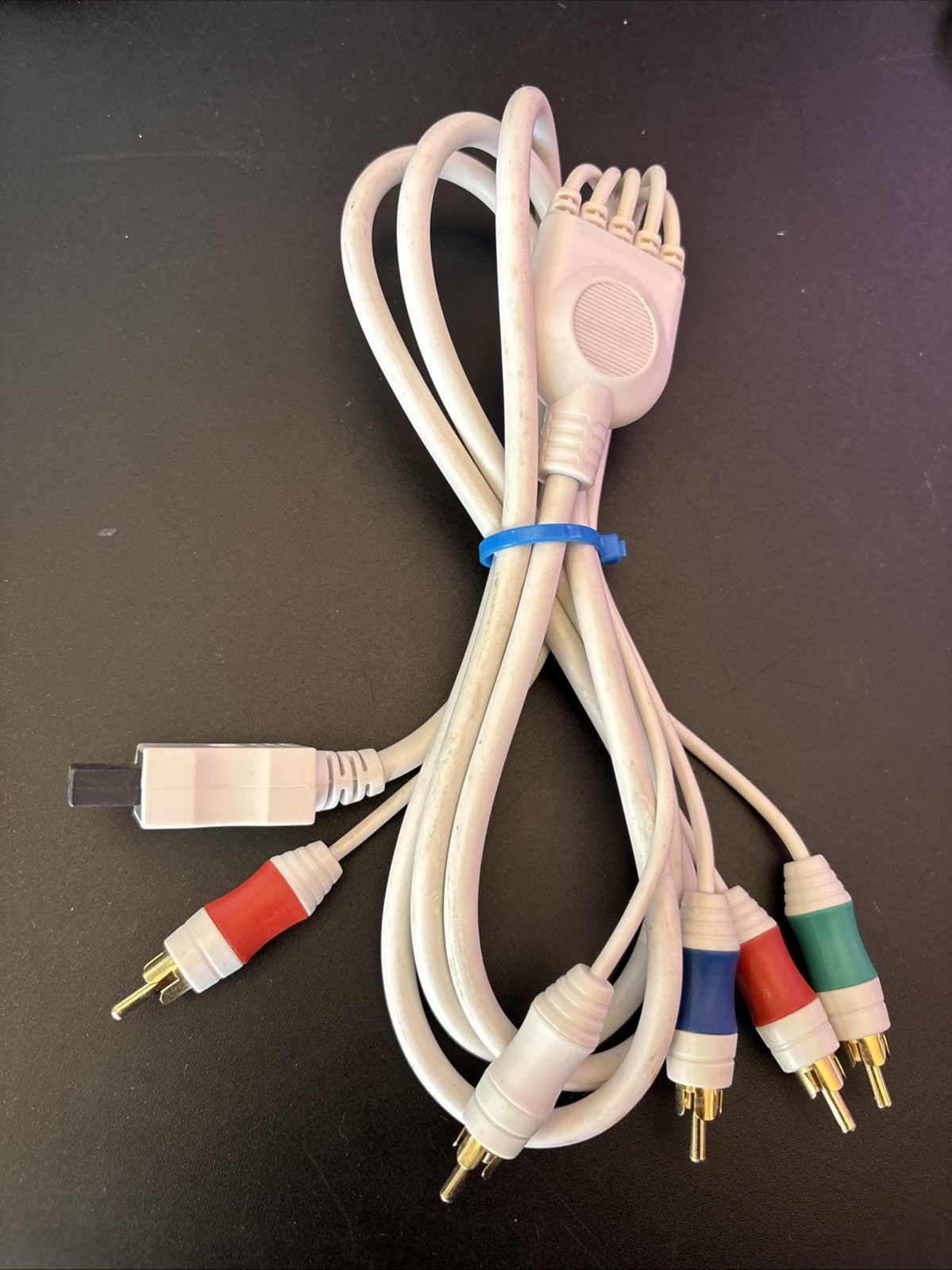Nyko Wii Component A/V Cable 8ft Nintendo AV Cord White Red Green Blue VGC