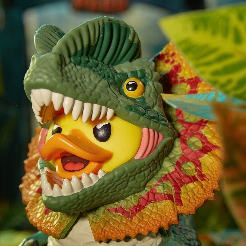 TUBBZ Boxed Jurassic Park Dilophosaurus Collectible Duck Figure Official JEEP