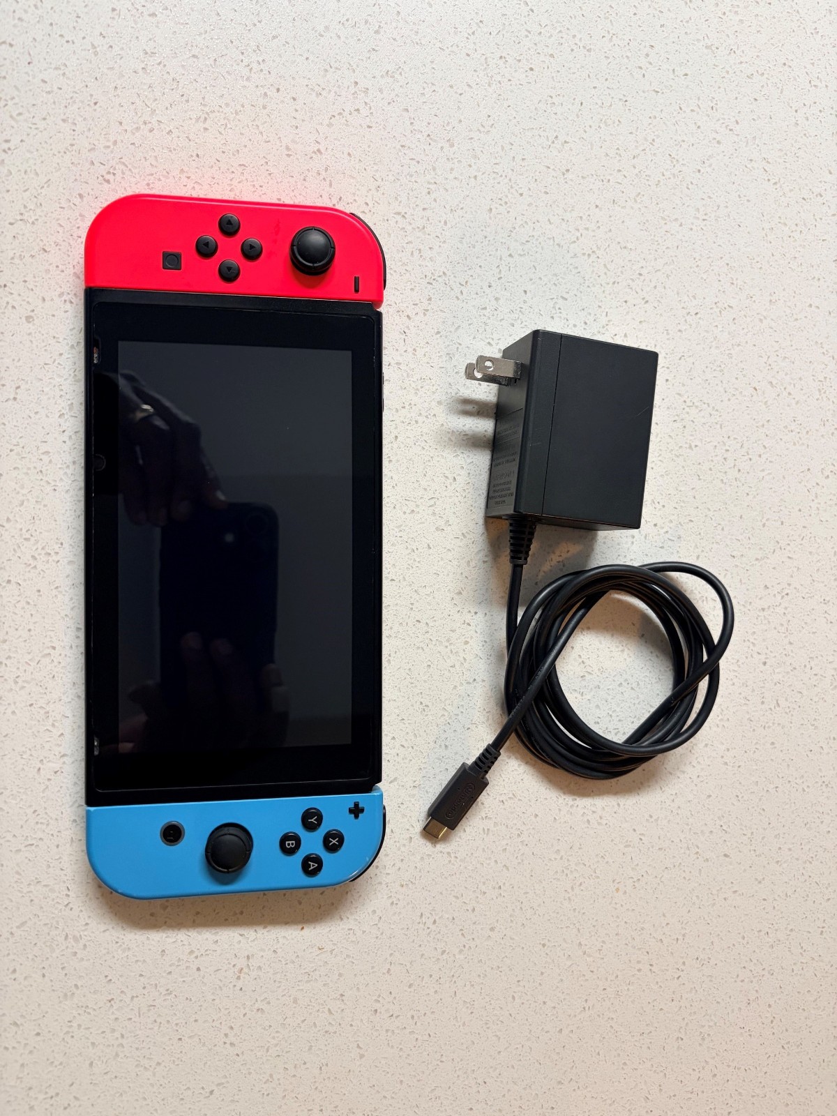 Nintendo Switch with Neon Blue and Neon Red Joy-Con (HAC-001-01)