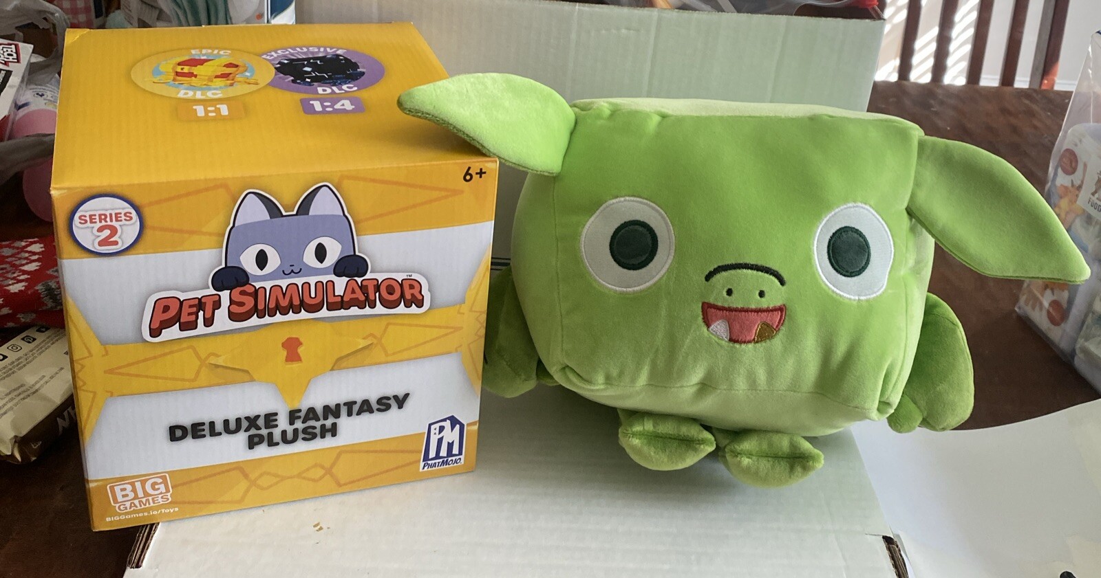 Pet Simulator X Deluxe Fantasy 8” Plush Series 2 GREEN GOBLIN With DLC Code