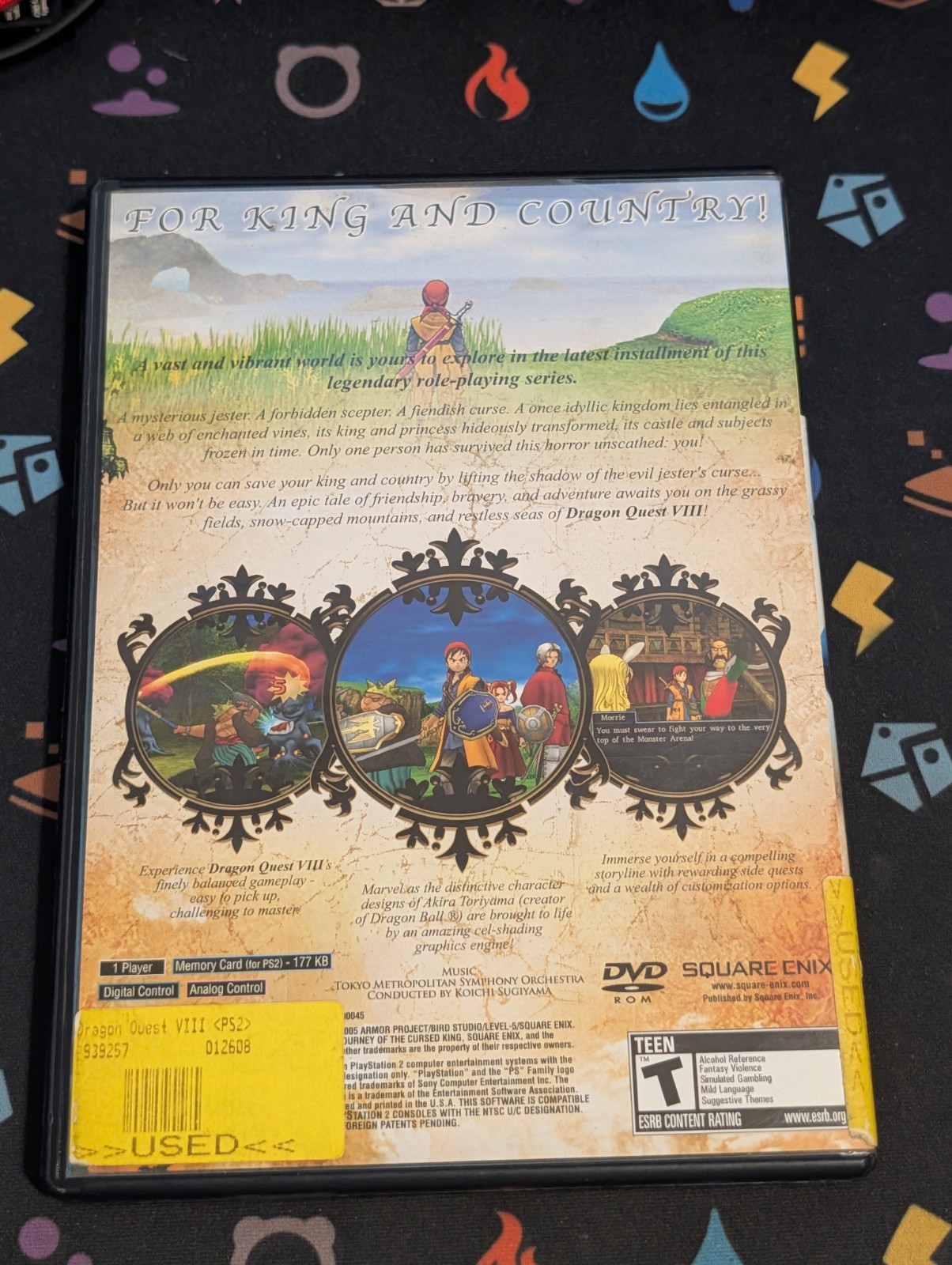 Dragon Quest VIII: Journey of the Cursed King (Sony PS2) Minty Disc W/ Reg Card
