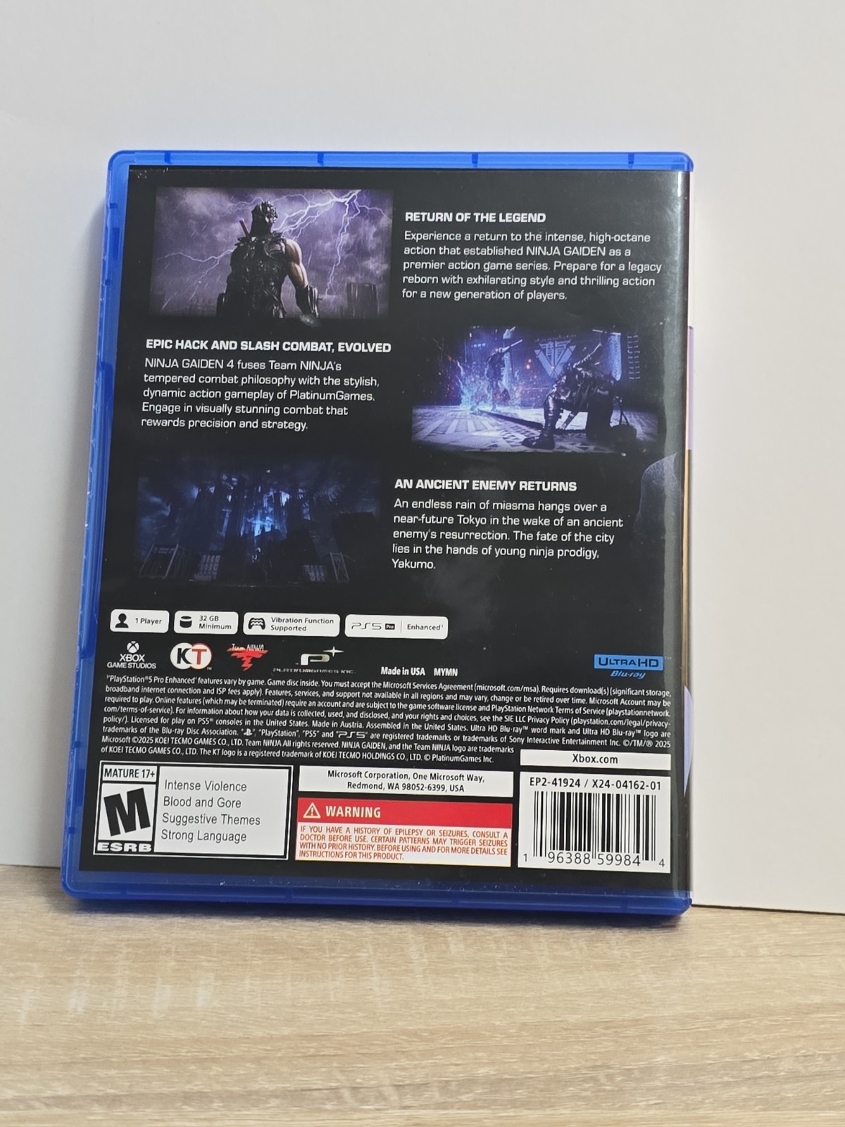 Ninja Gaiden 4 Standard Edition PS5 PlayStation 5 Action Hack Slash Game