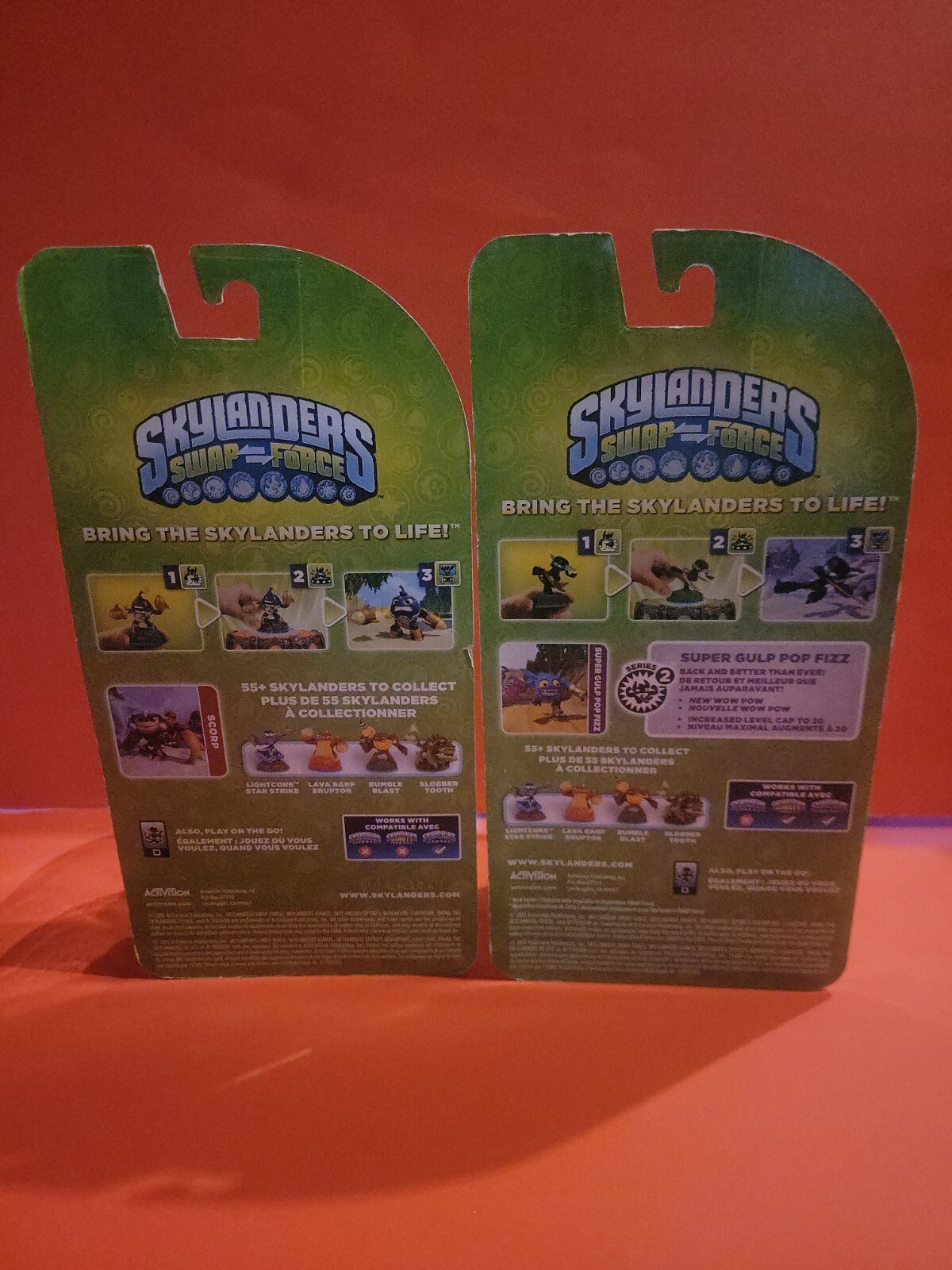 NEW Skylanders SWAP Force: Super Gulp Pop Fizz & Scorp Activision *2pk*