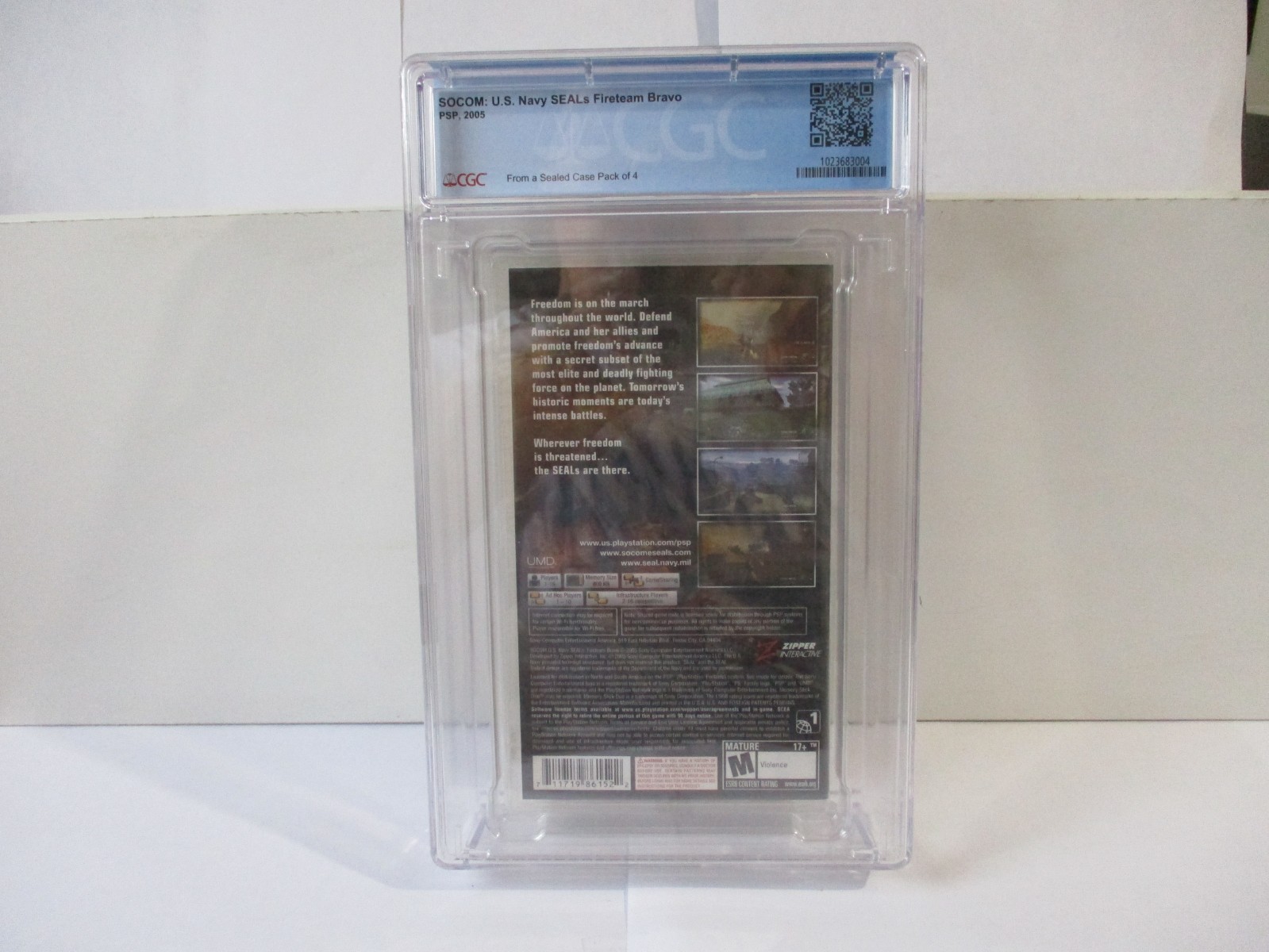 Socom US Navy Seals Fireteam Bravo (Sony PSP, 2005) CGC Graded Perfect 10 A++