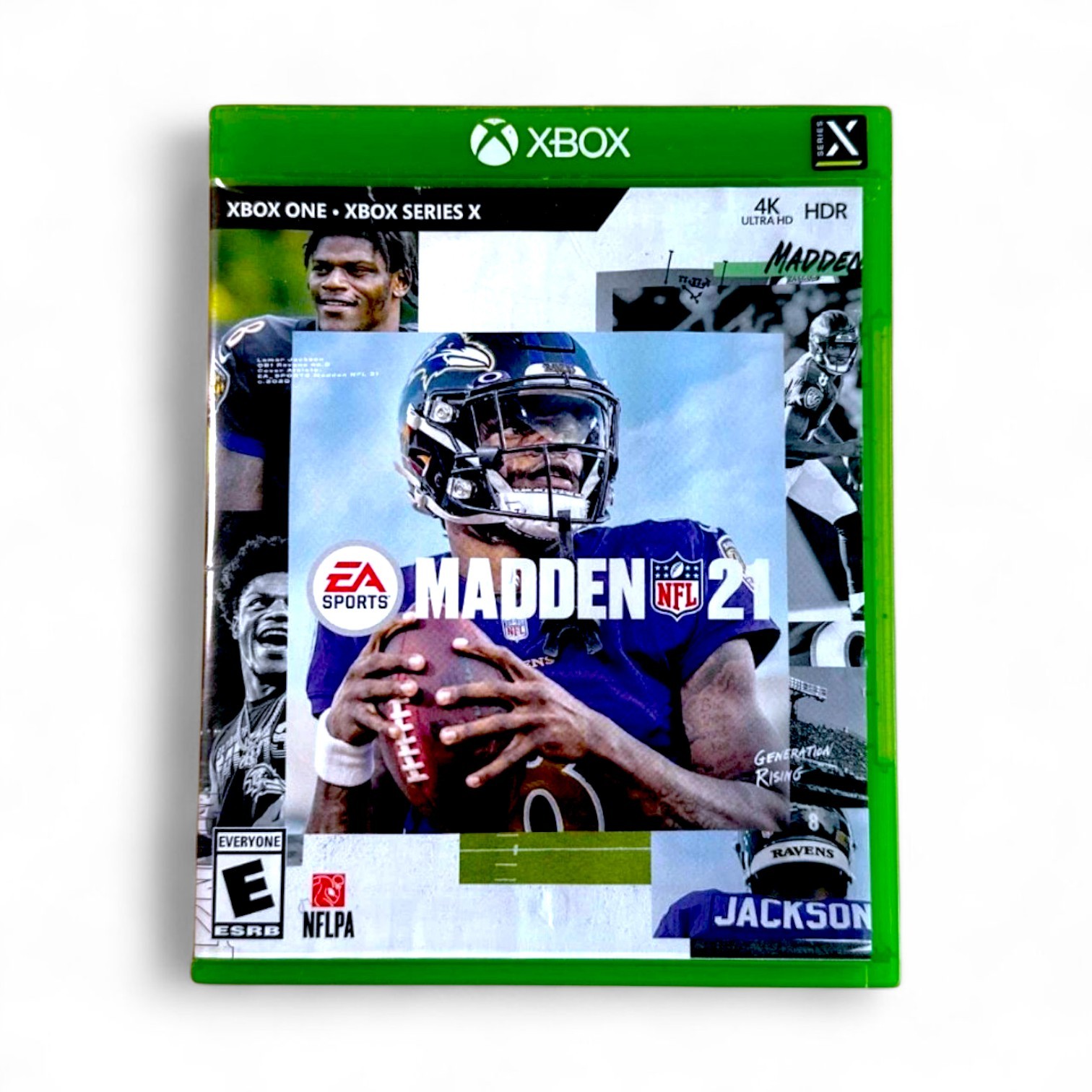 🔥 Madden NFL 21 Xbox One Football Game Lamar Jackson Cover – Used