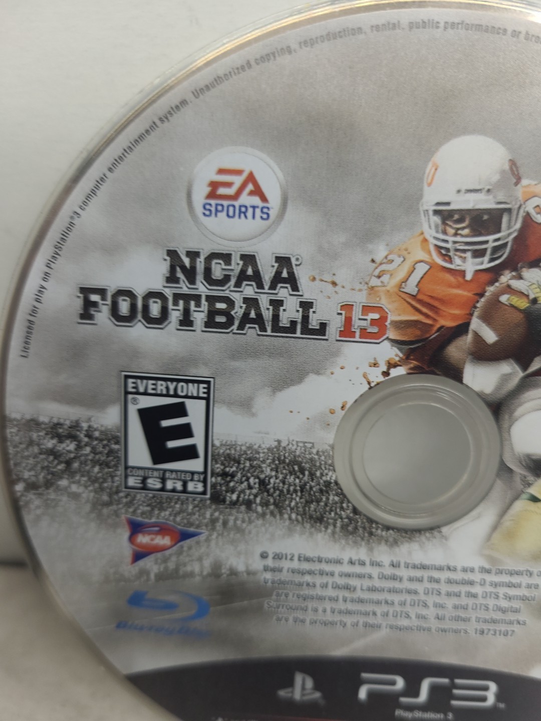 NCAA Football 13 For The PS3 EA Sports Disc Only