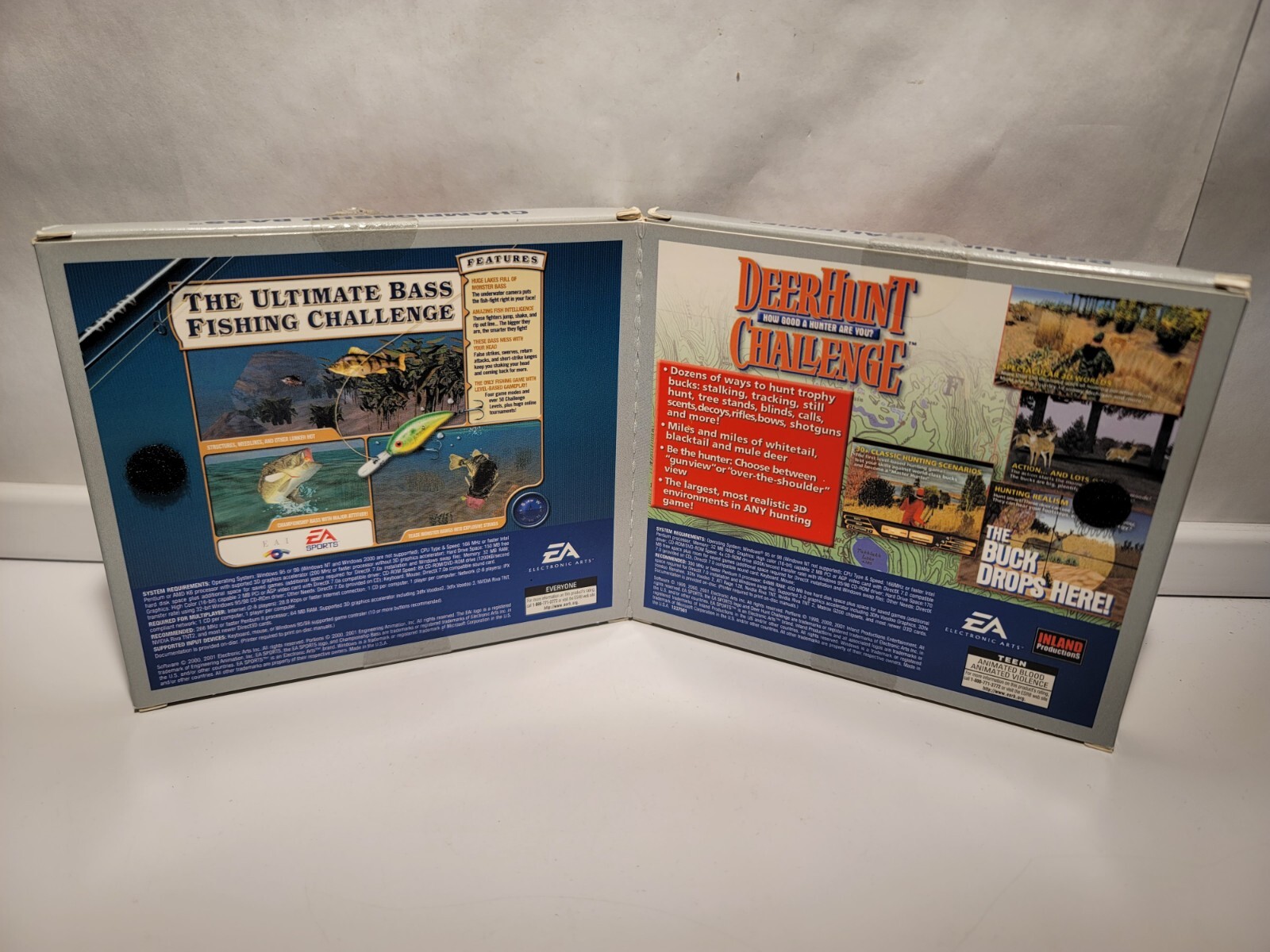 2 Games In 1 Package Champion Bass And Deer Hunt Challenge Electronic Arts PC