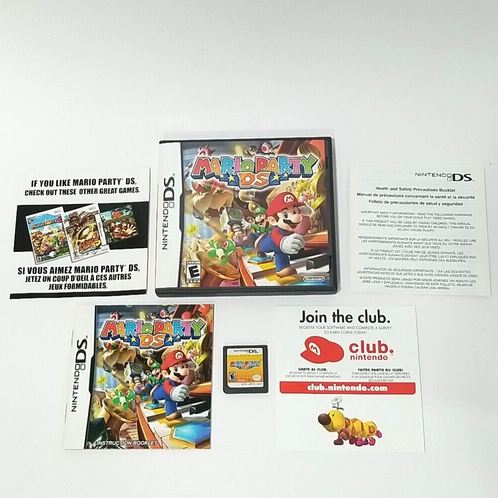Mario Party DS Nintendo DS 2007 Complete Manual Multiplayer CIB Tested Works