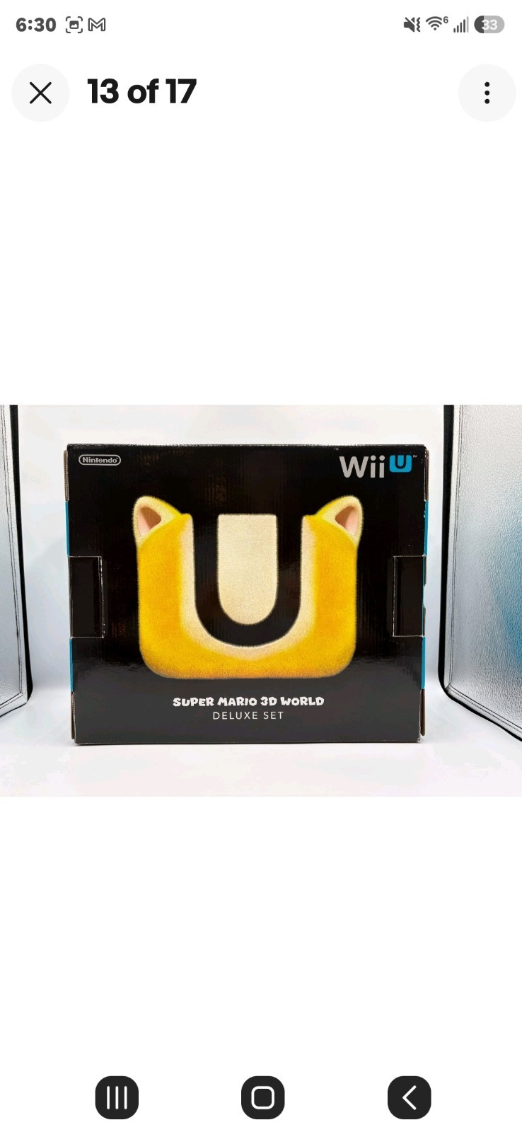 Nintendo Wii U 32 GB Super Mario 3D World Deluxe Set – Black CIB W/ Games WORKS