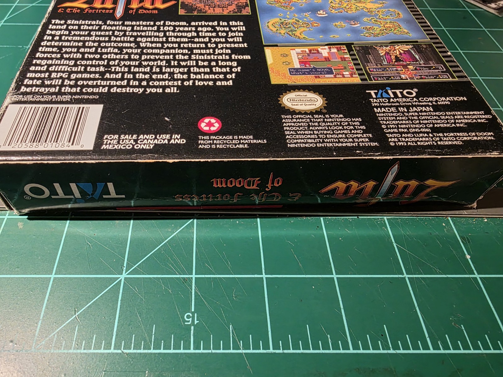 Lufia & the Fortress of Doom Nintendo SNES Boxed WORKS SEE PICS!!! No Man Or Map
