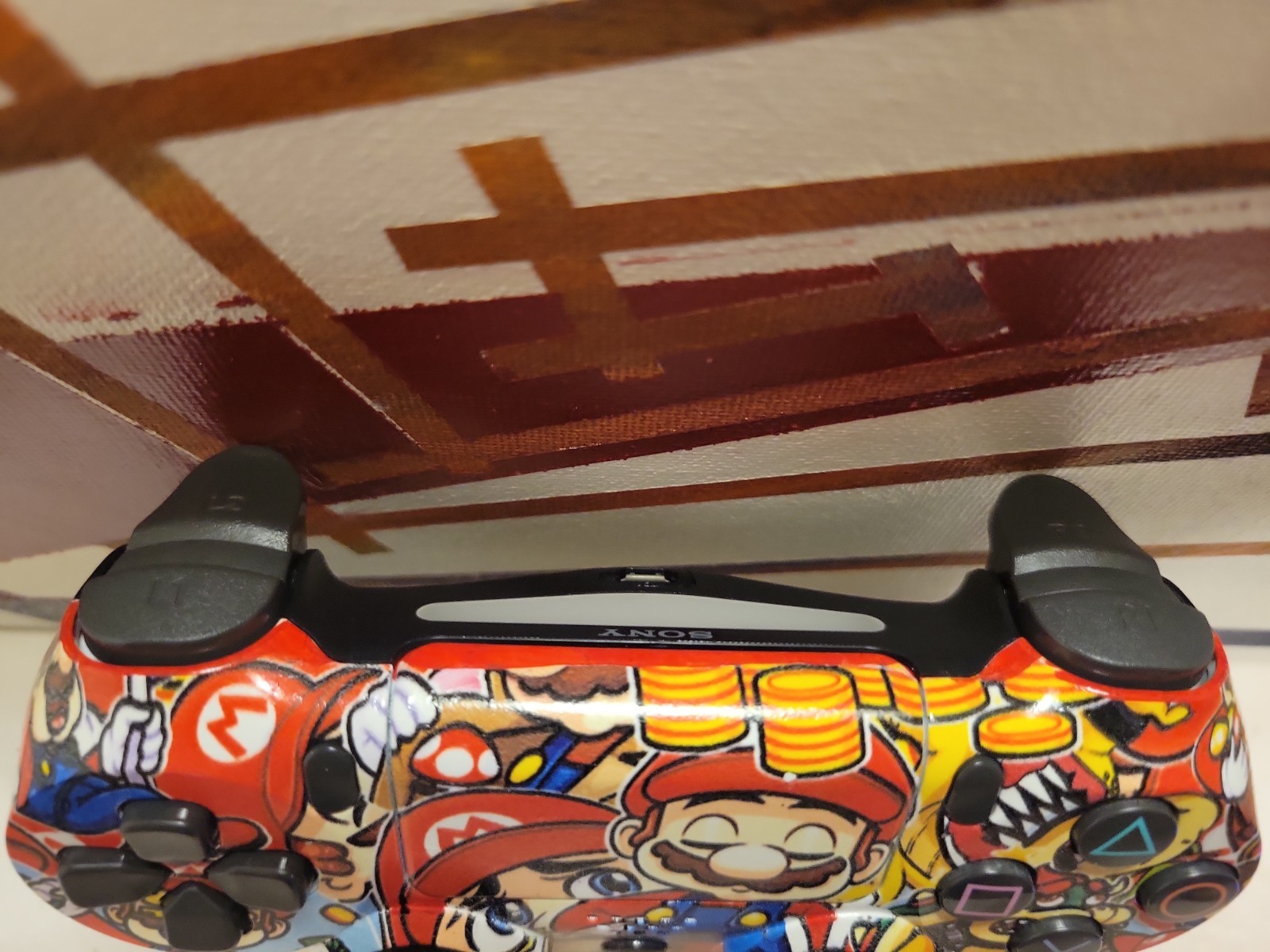 Mario Sony DualShock 4 Controller PlayStation PS4 – Custom Hydro Dipped