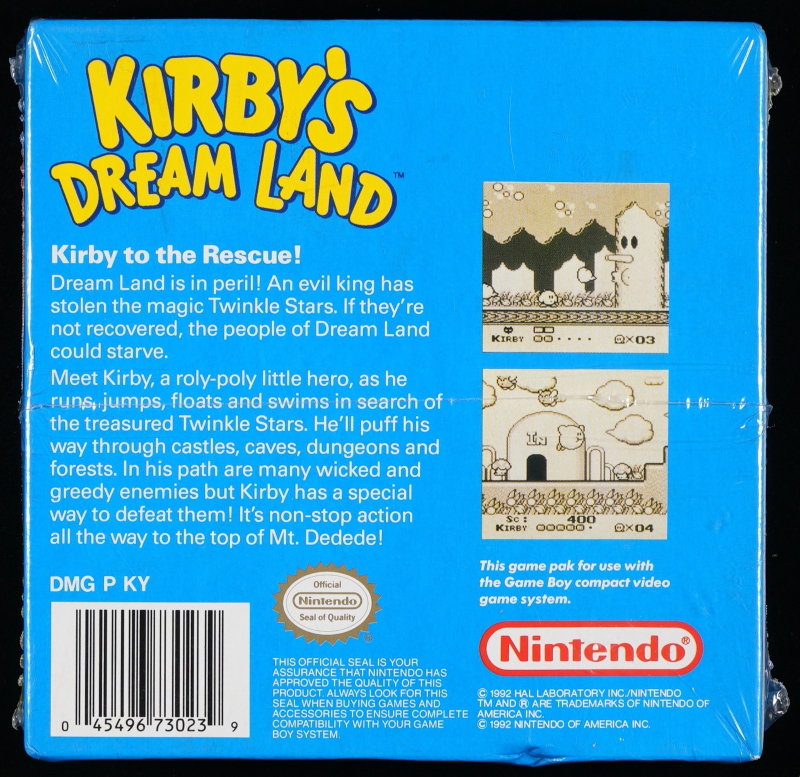 Kirby’s Dream Land (Game Boy, 1992) PSA Graded Sealed 7.5 A+ NOT WATA CGC