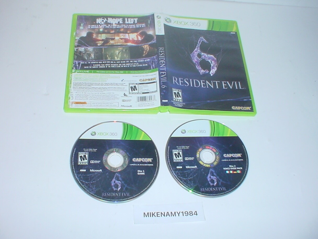 RESIDENT EVIL 6 game only in original case for Microsoft XBOX 360 system