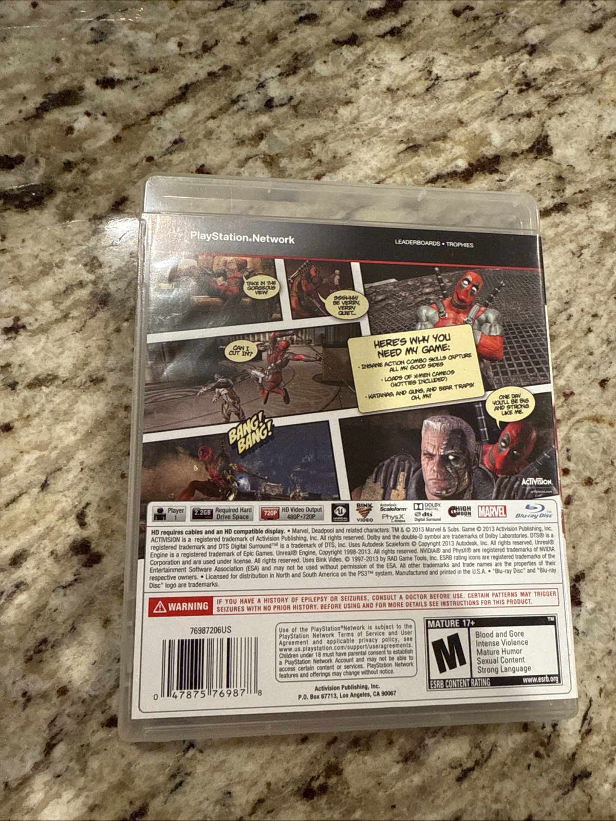 Deadpool (M) – Sony PlayStation 3- Complete In Box